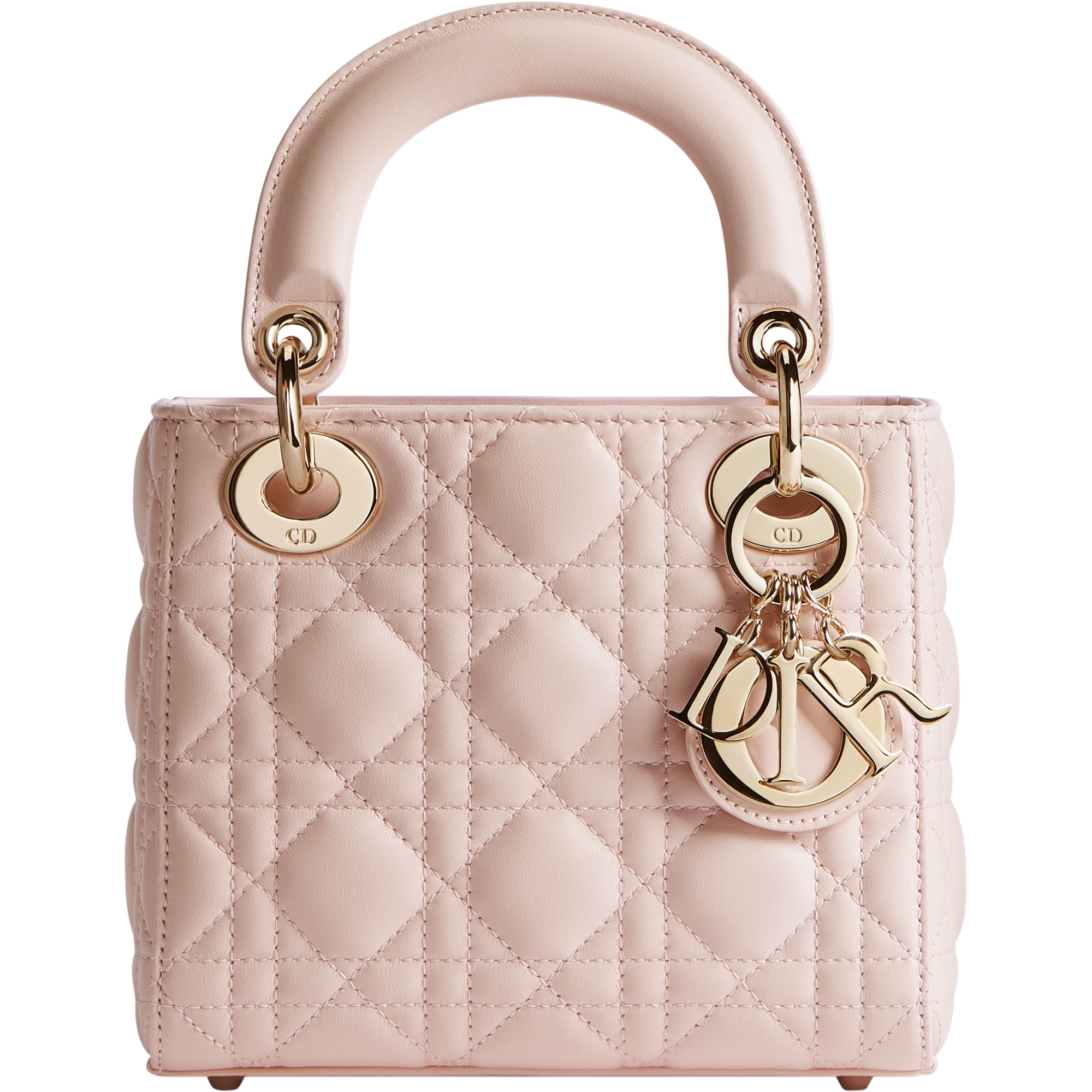  Cannage Lammleder in Puderrosa