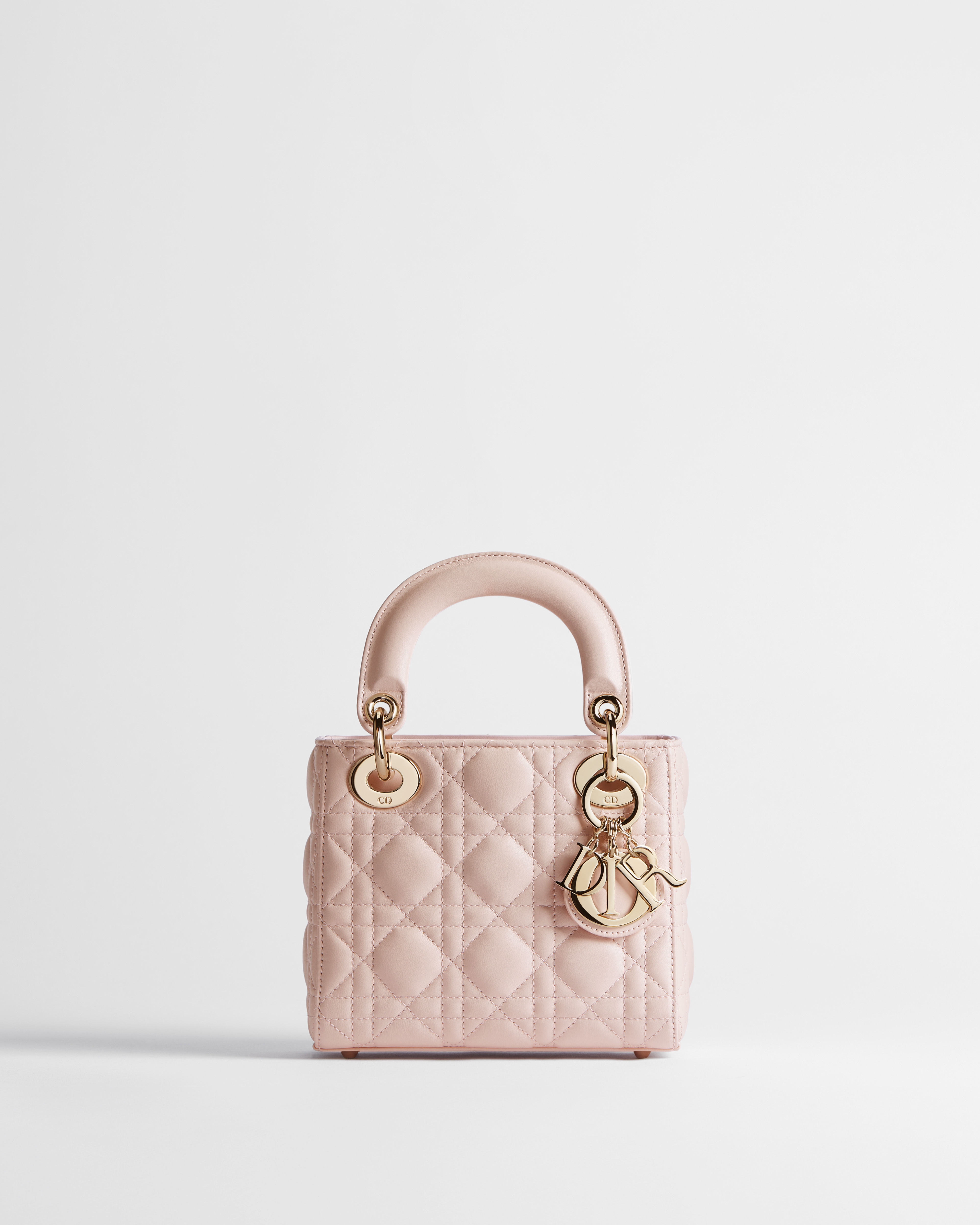 Mini Lady Dior Bag Powder Pink Cannage Lambskin E01