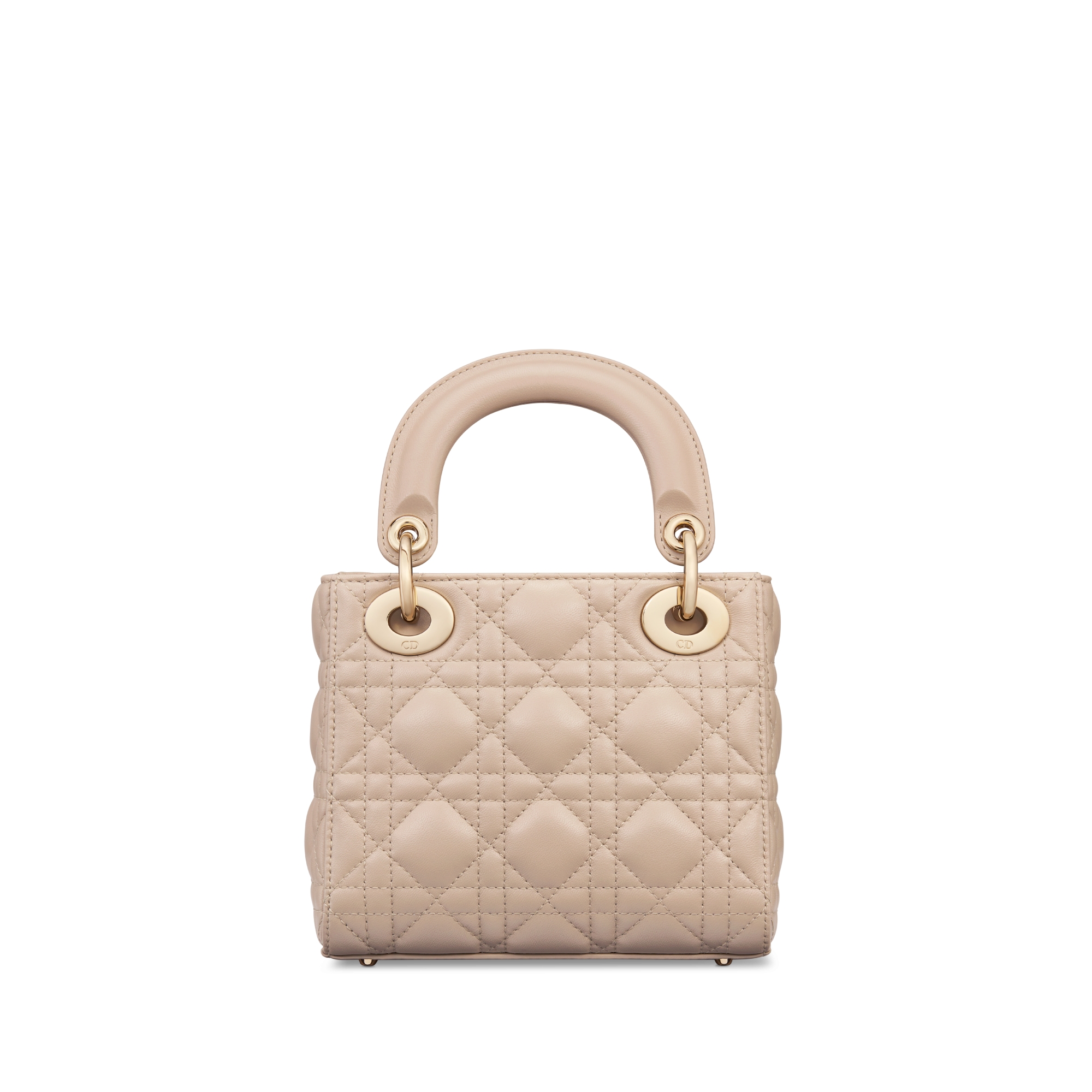 Mini Lady Dior Bag Powder Beige Cannage Lambskin E08