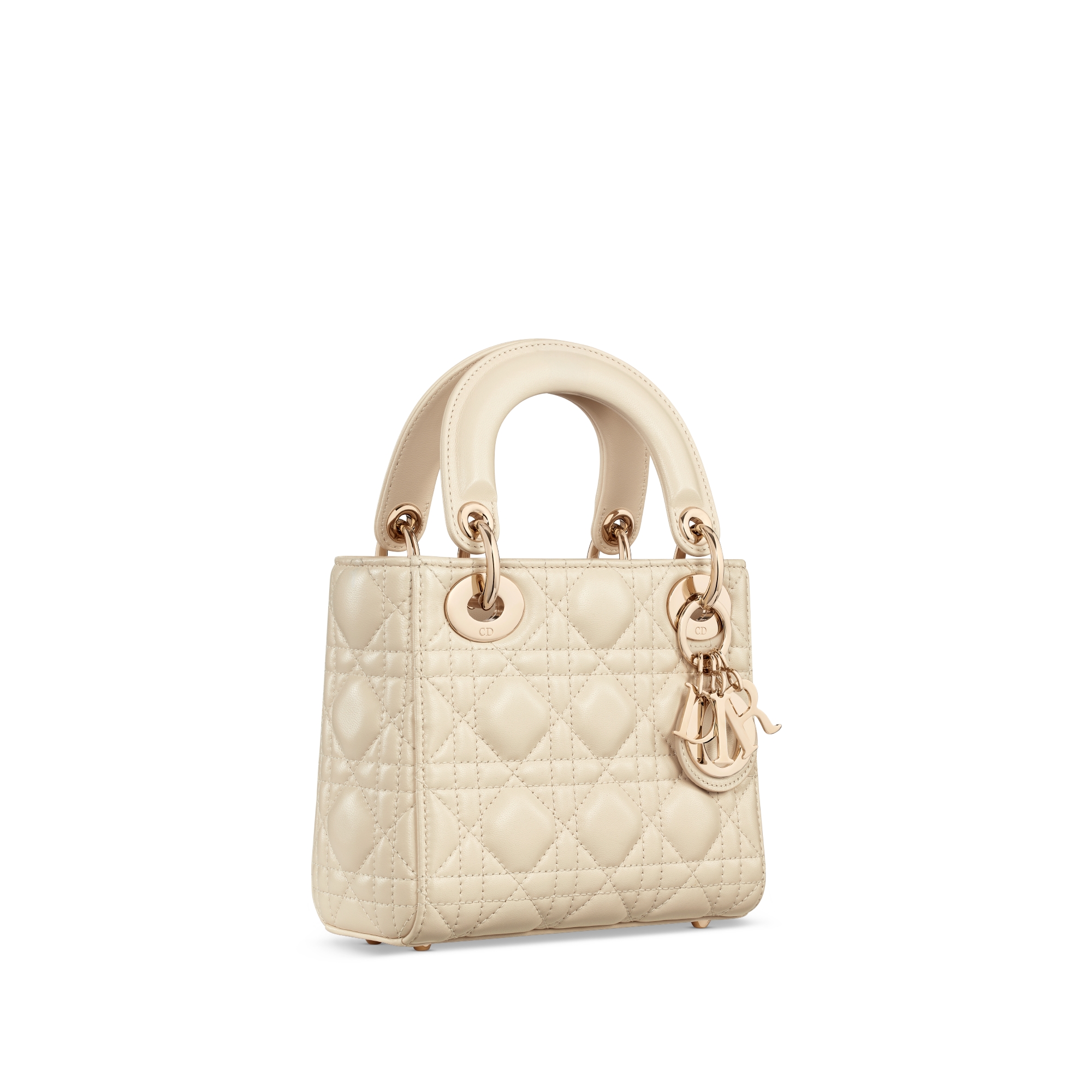 Mini Lady Dior Bag Light Beige Cannage Lambskin E03