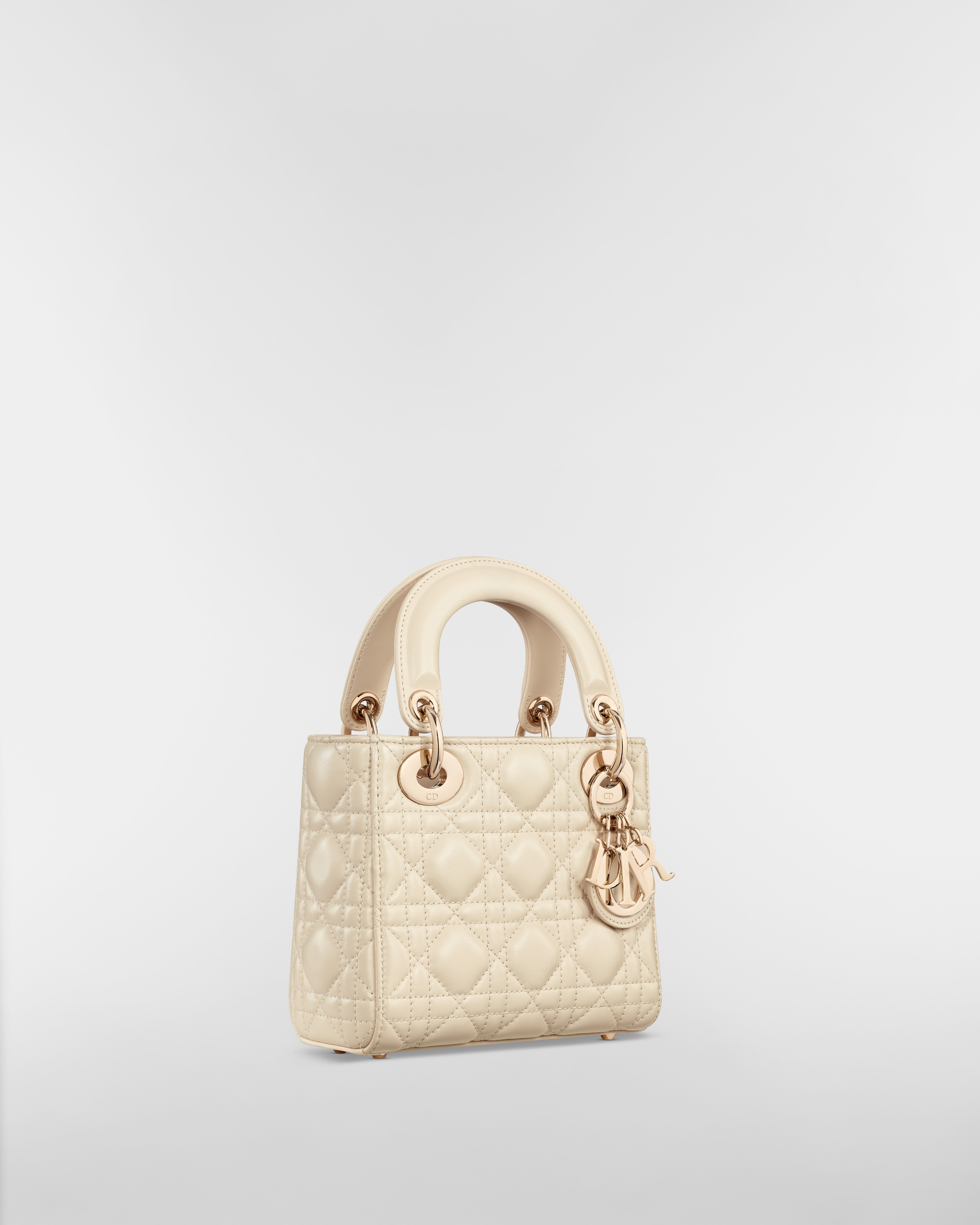 Mini Lady Dior Bag Light Beige Cannage Lambskin E03