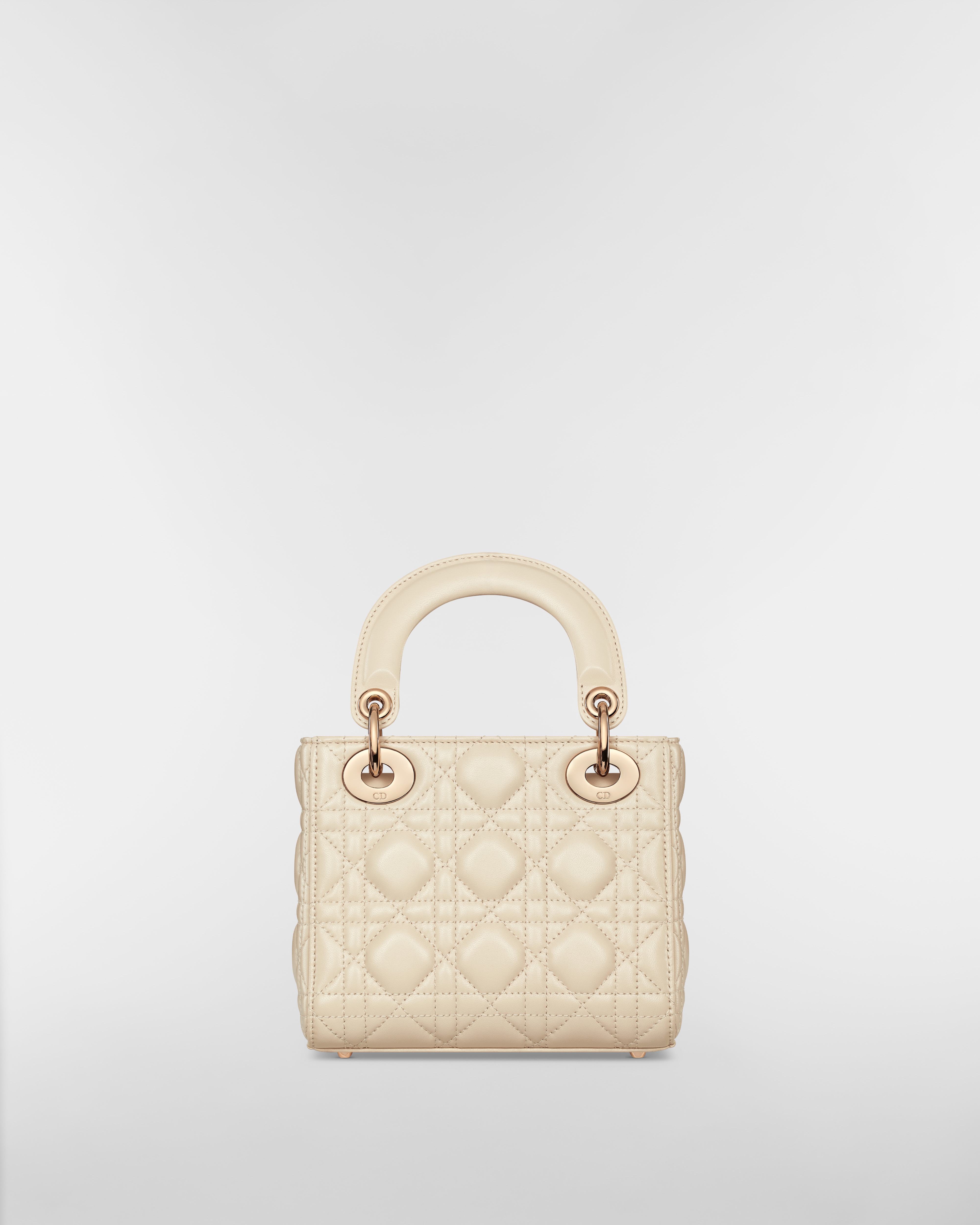 Mini Lady Dior Bag Light Beige Cannage Lambskin E08