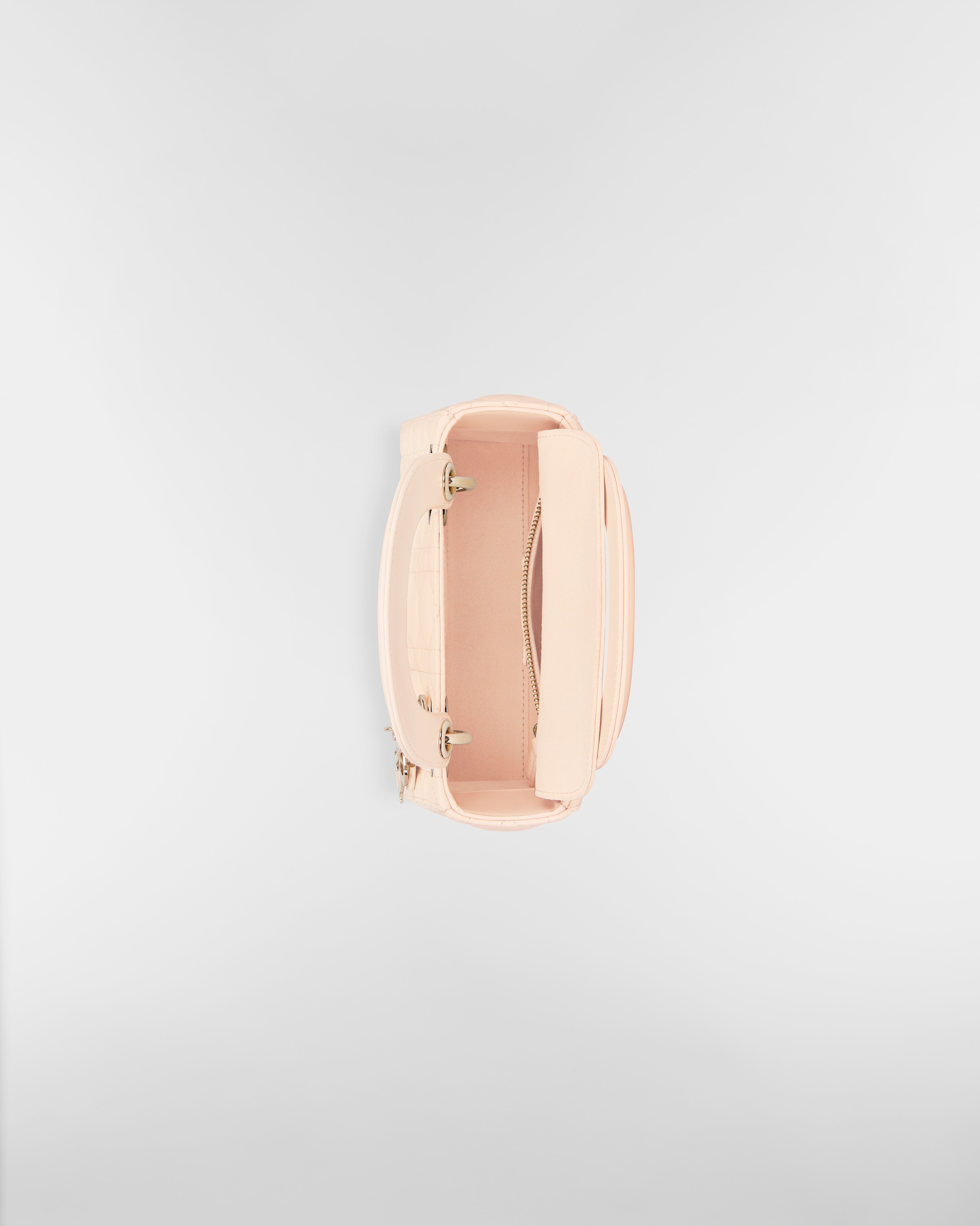 Mini Lady Dior Bag Sandstone Pink Cannage Lambskin E06