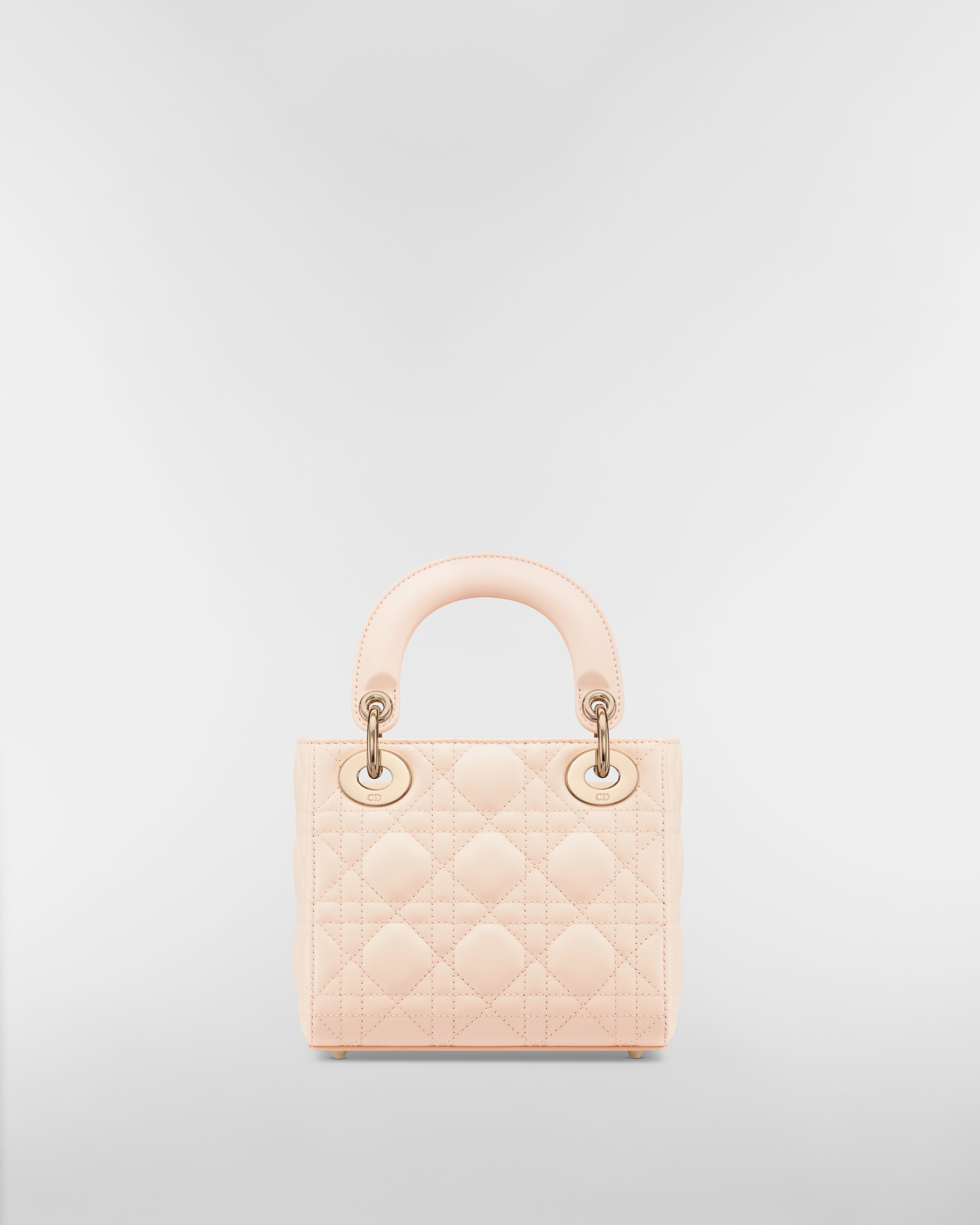 Mini Lady Dior Bag Sandstone Pink Cannage Lambskin E08