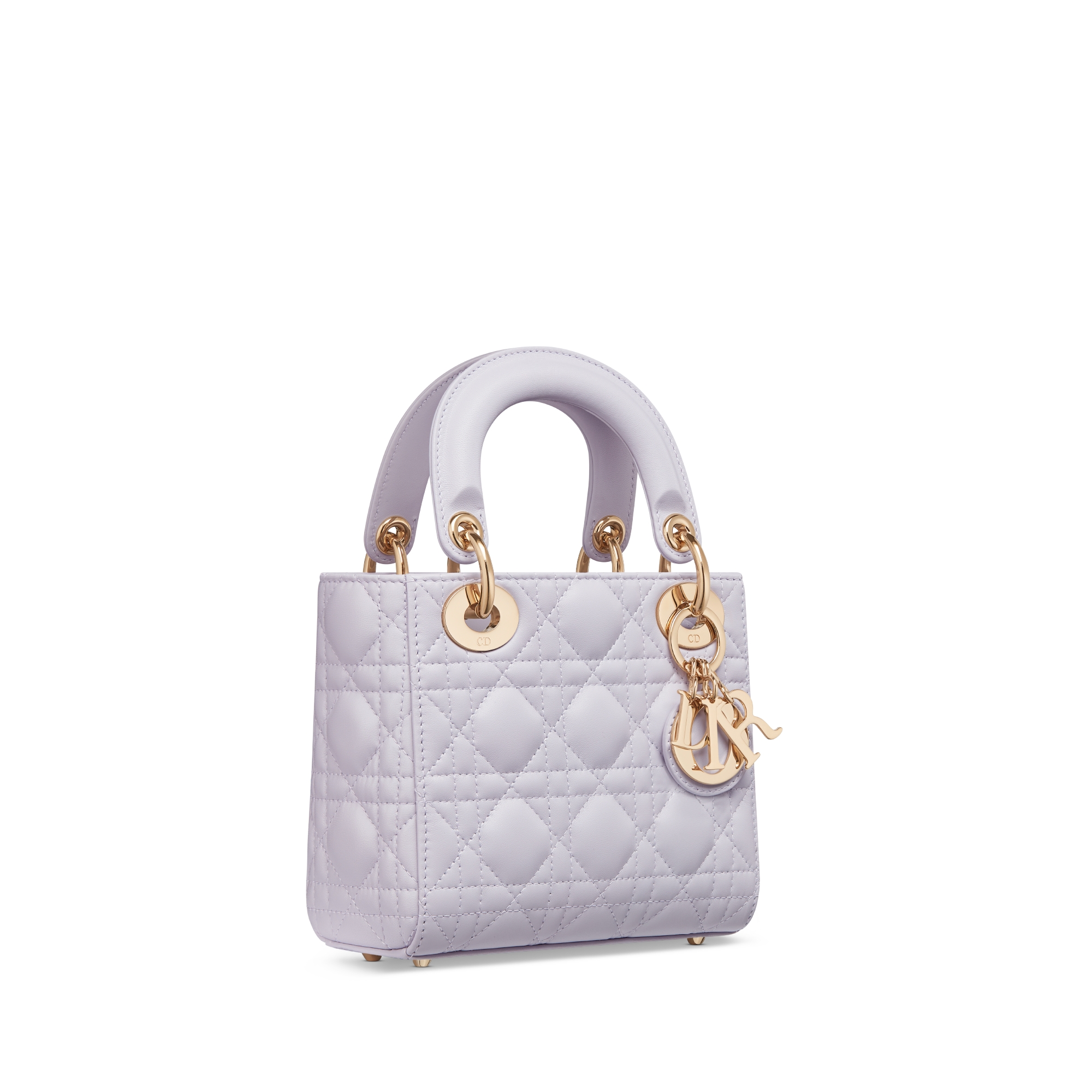 Mini Lady Dior Bag Lilac Cannage Lambskin E03