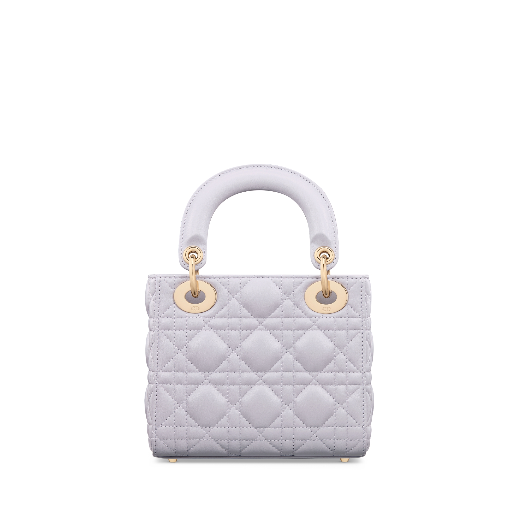 Mini Lady Dior Bag Lilac Cannage Lambskin E08