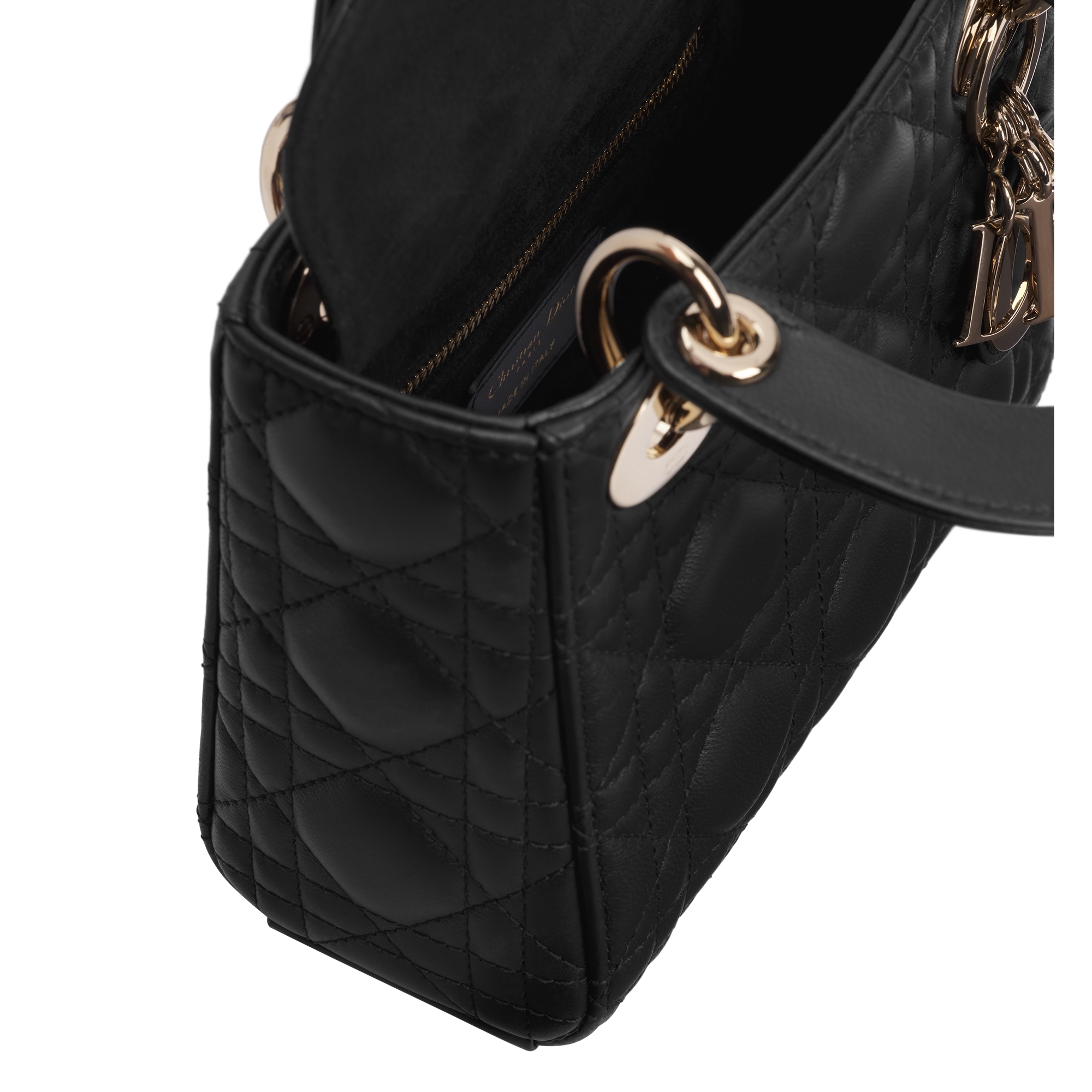 Mini Lady Dior Bag Black Cannage Lambskin E06