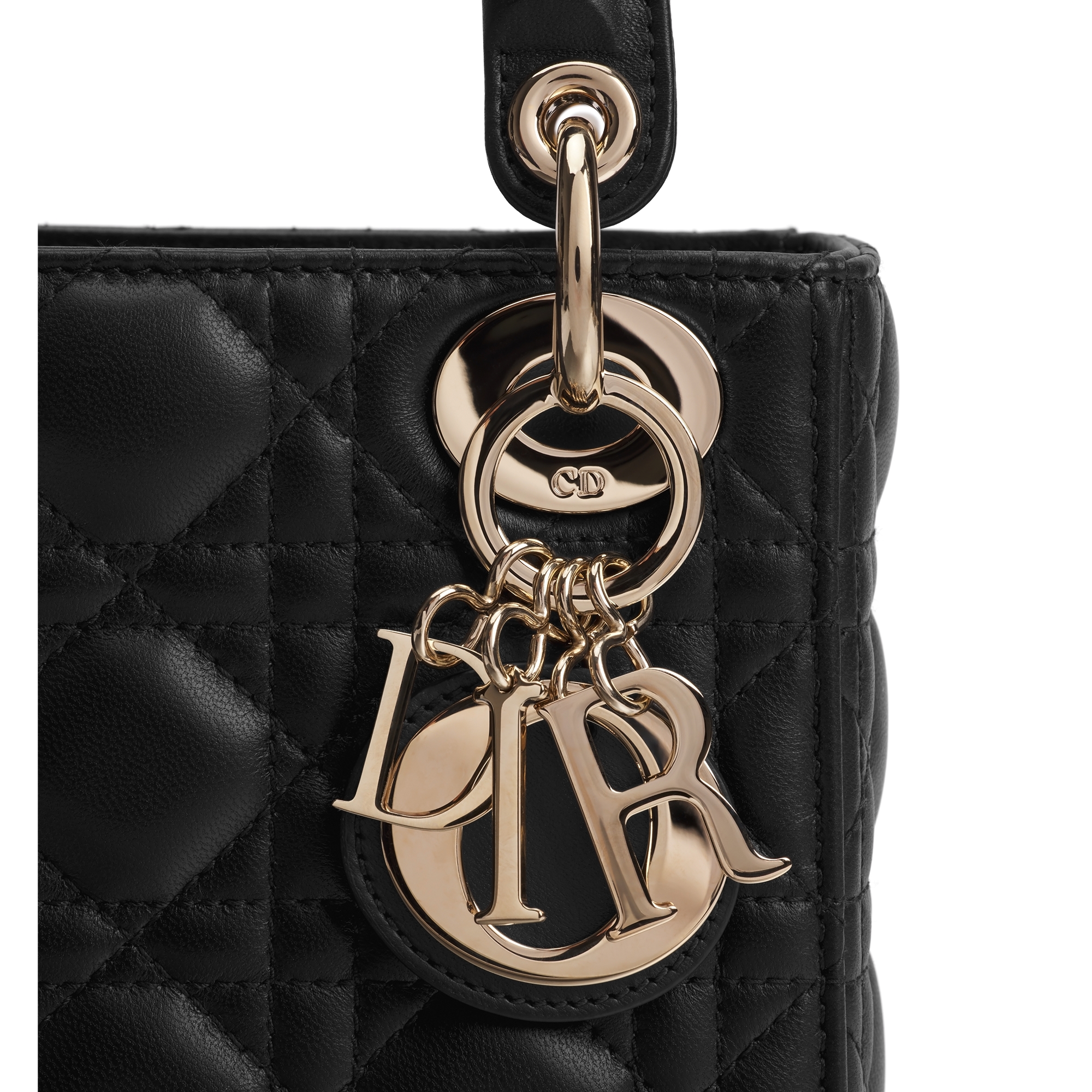 Mini Lady Dior Bag Black Cannage Lambskin E09