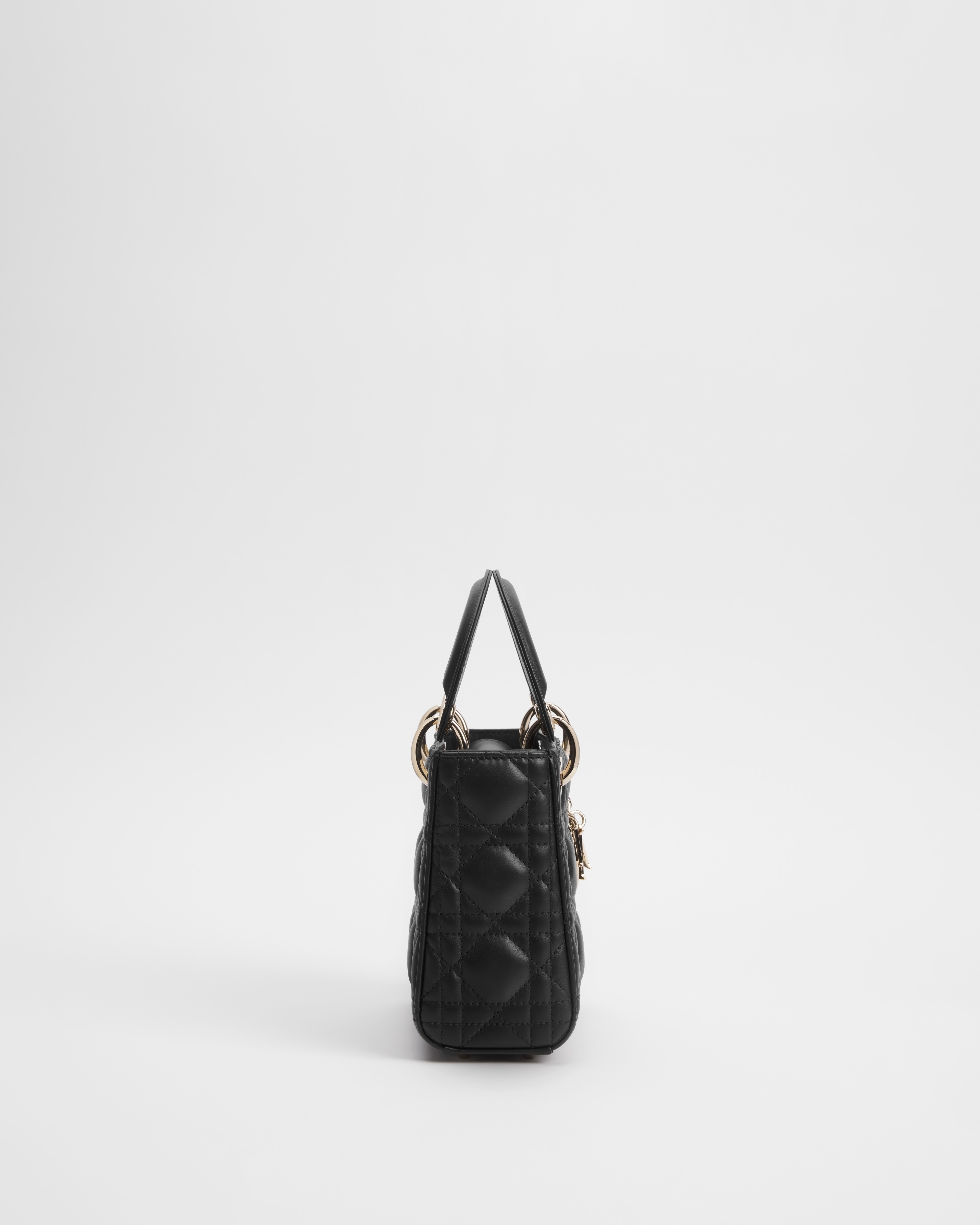 Mini Lady Dior Bag Black Cannage Lambskin E02