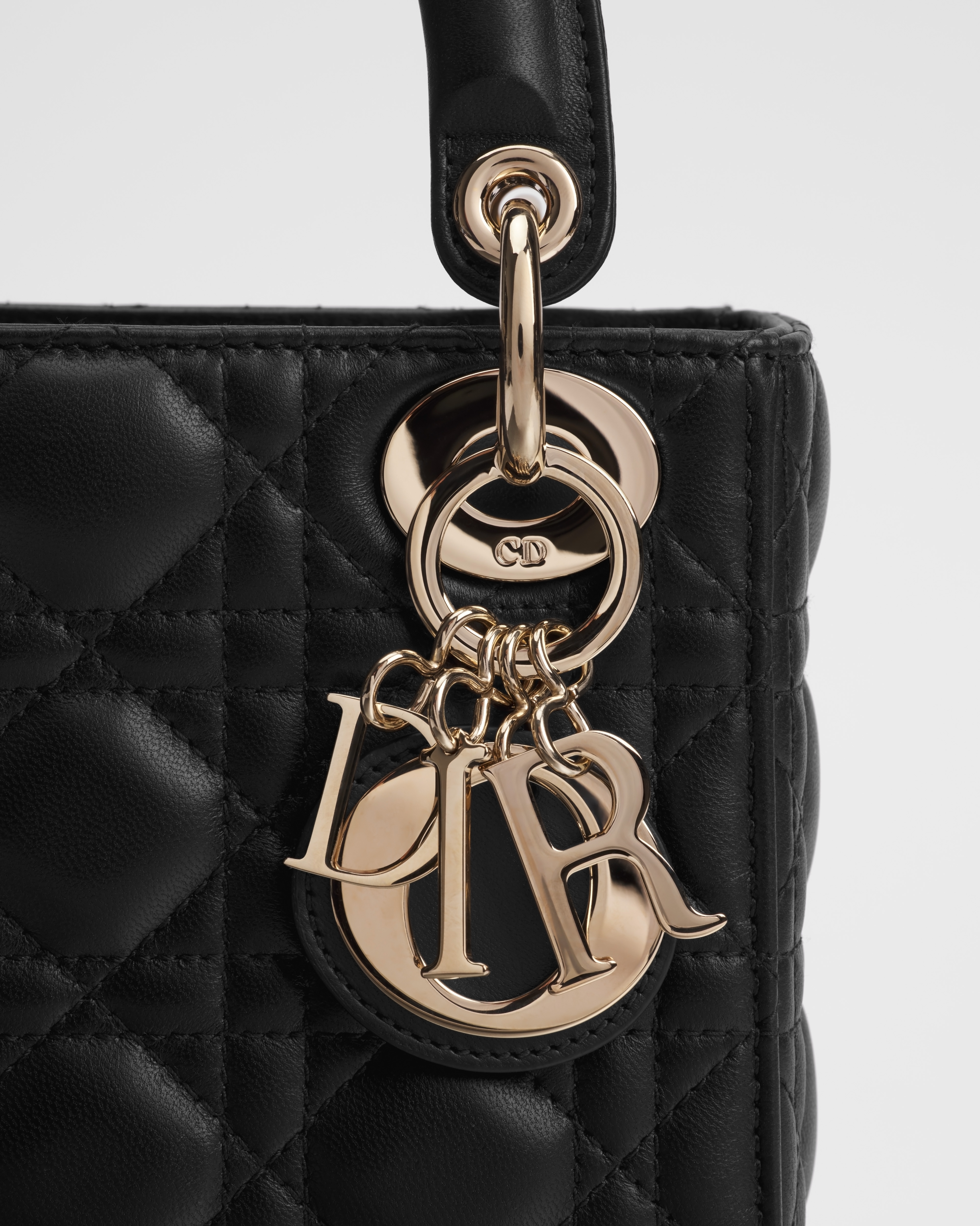Mini Lady Dior Bag Black Cannage Lambskin E09