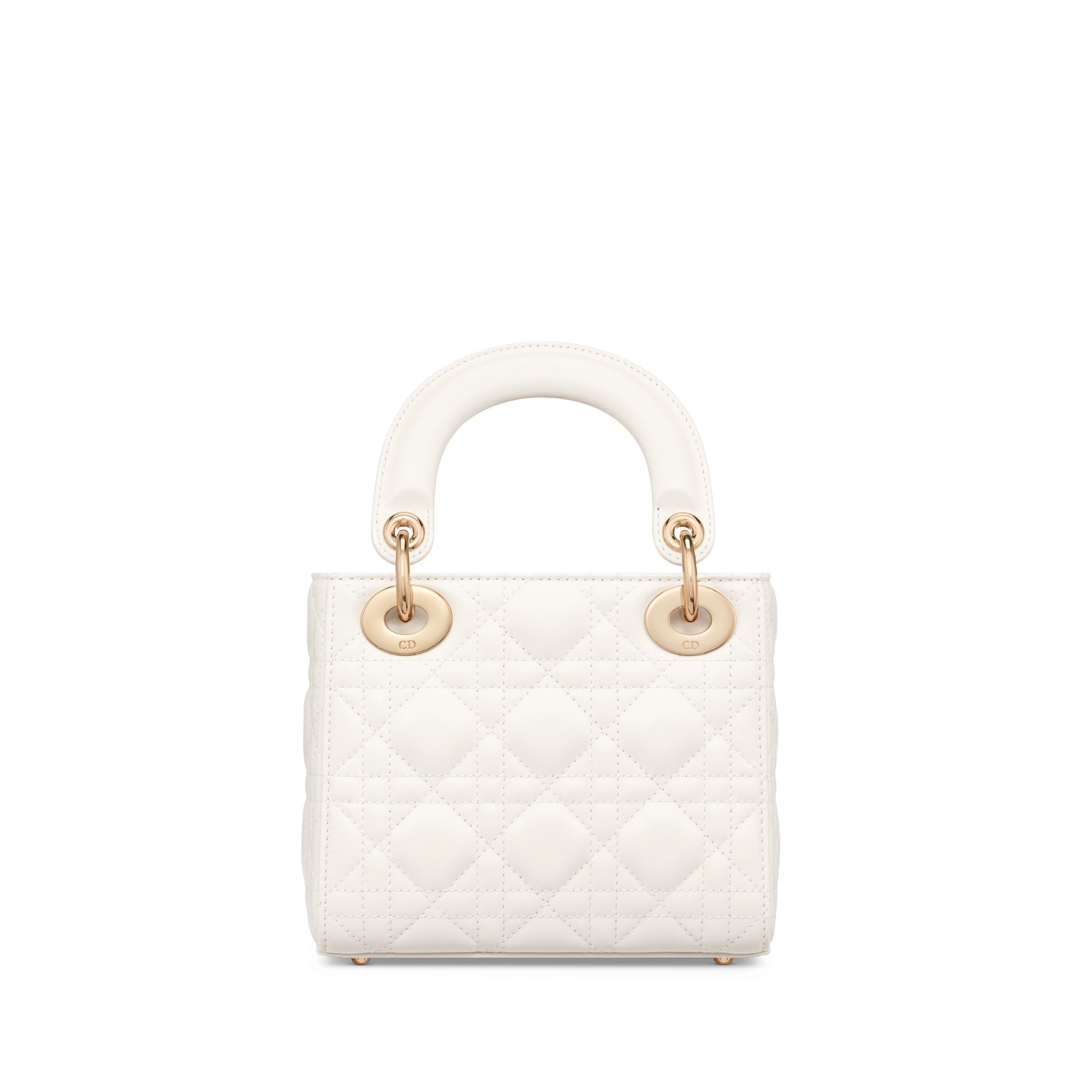 Mini Lady Dior Bag Latte Cannage Lambskin E08