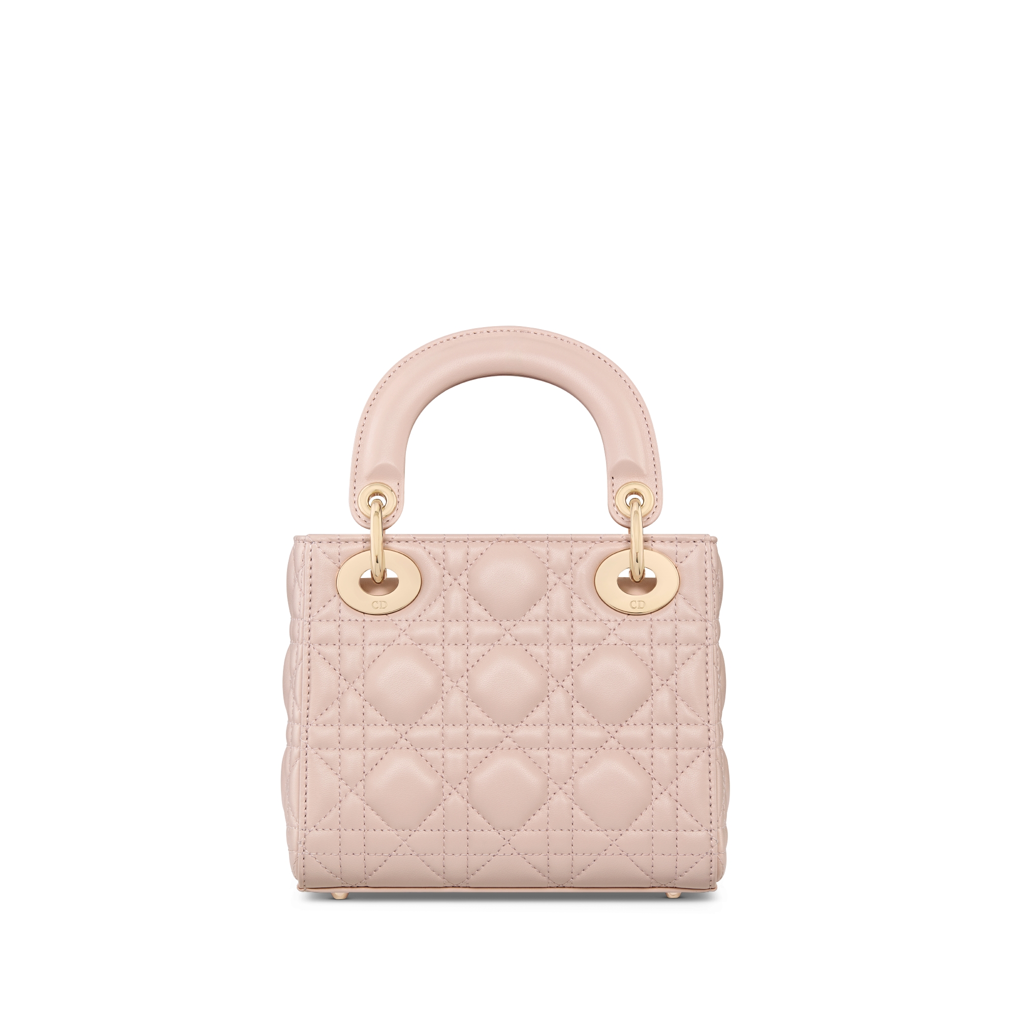 Mini Lady Dior Bag Powder Pink Cannage Lambskin E08