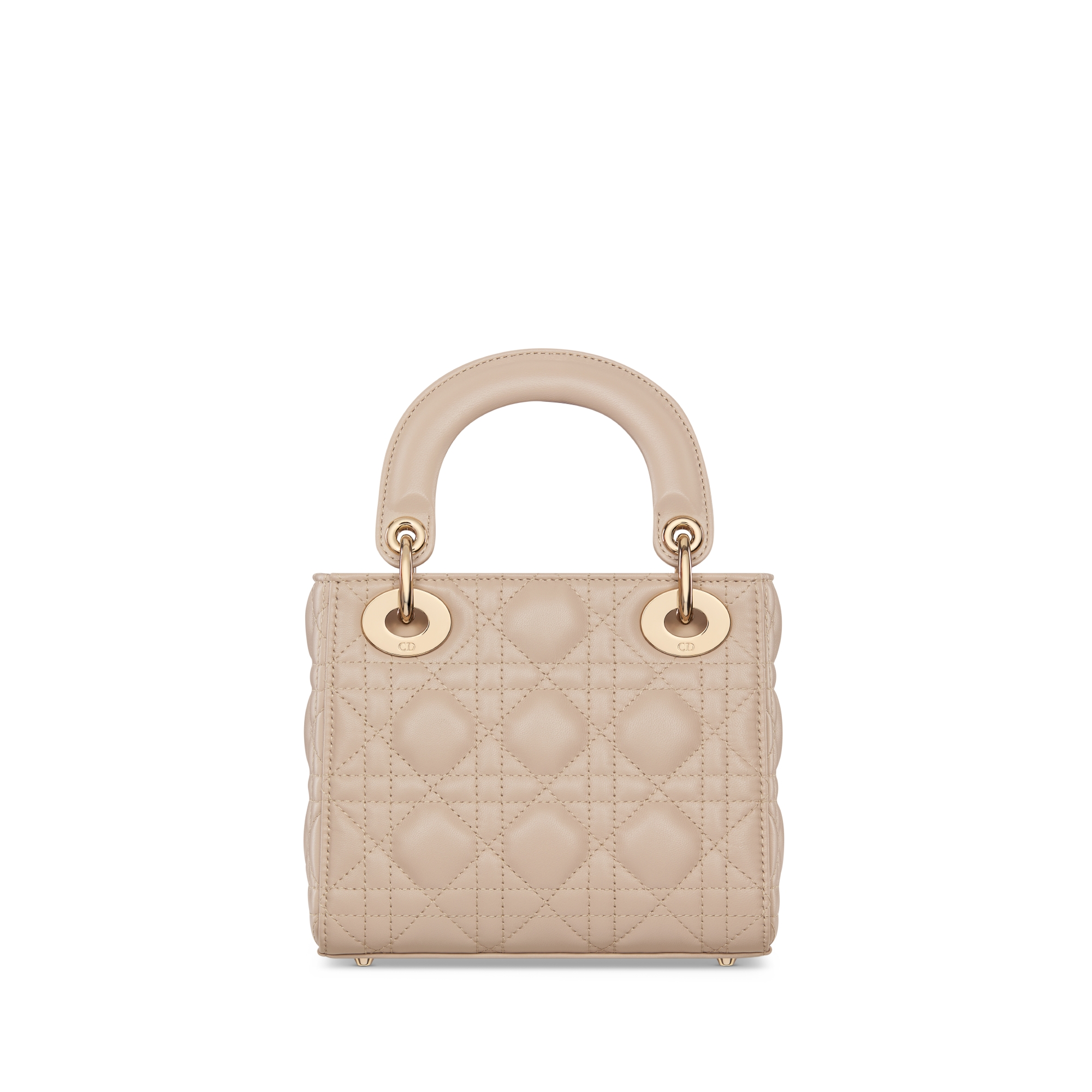 Mini Lady Dior Bag Powder Beige Cannage Lambskin E08