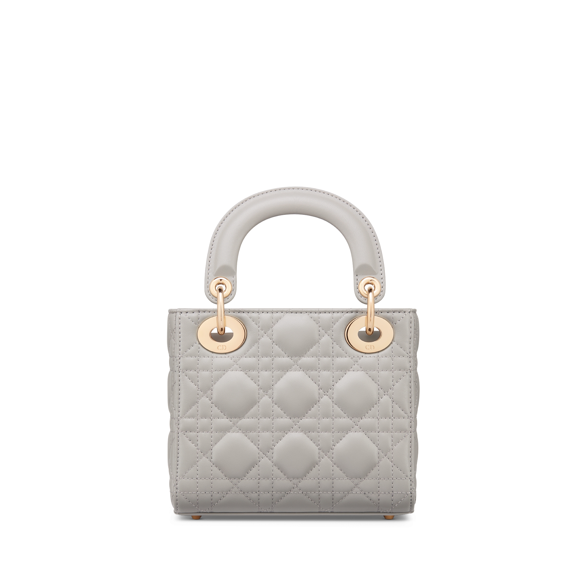 Mini Lady Dior Bag Gray Cannage Lambskin E08
