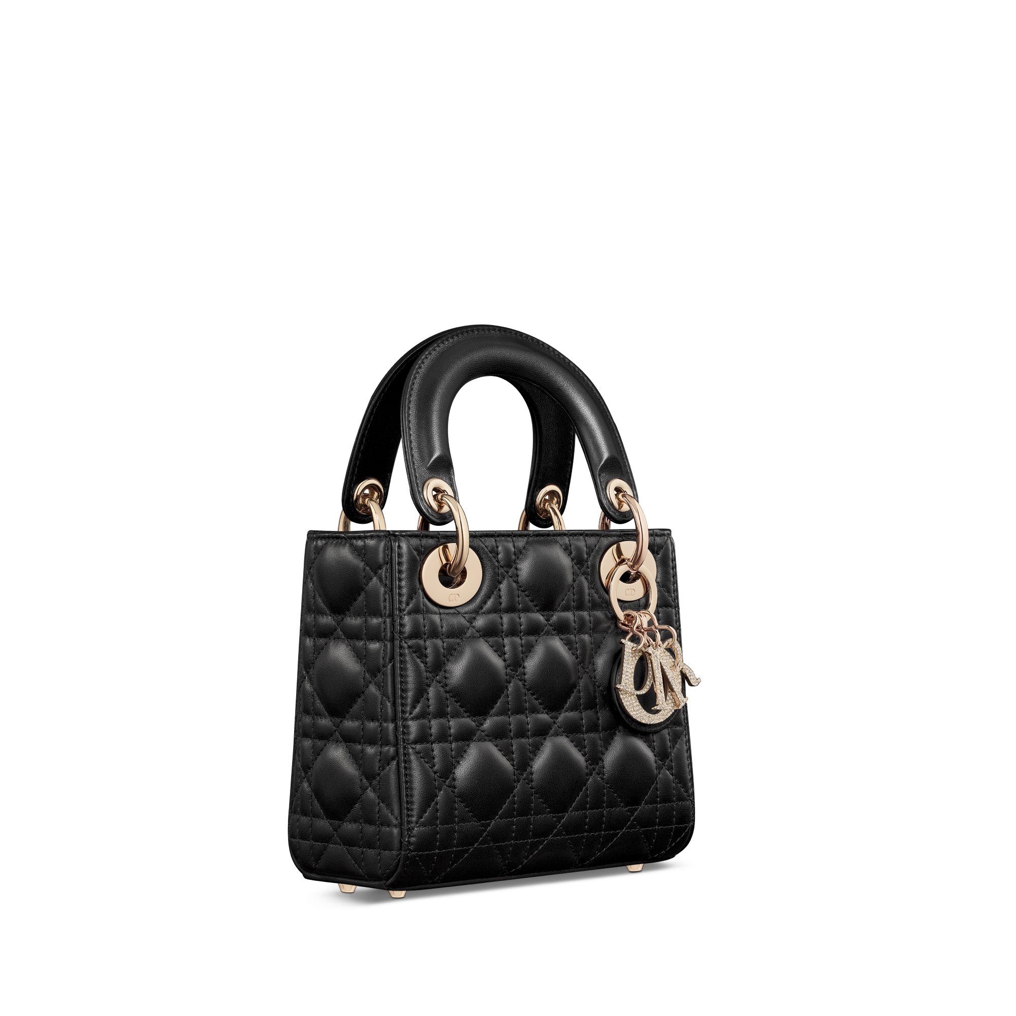 Sac Lady Dior Mini Cuir d'agneau Cannage noir E03