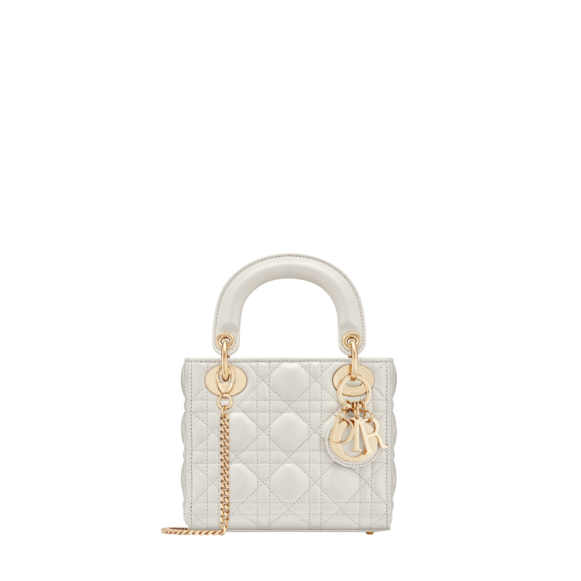  Cannage Lammleder in Perlmuttweiß