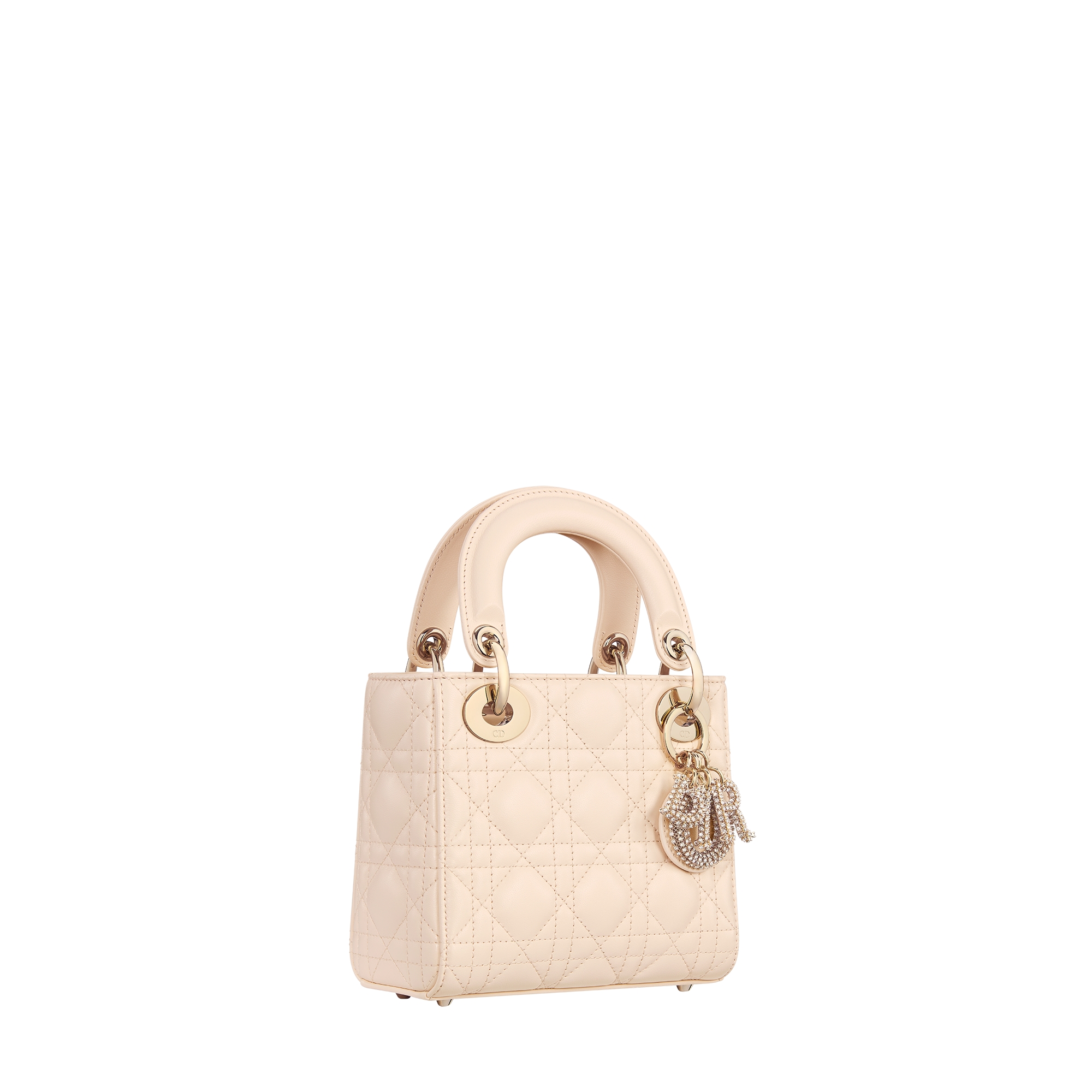 Mini Lady Dior Bag Sandstone Pink Cannage Lambskin E03