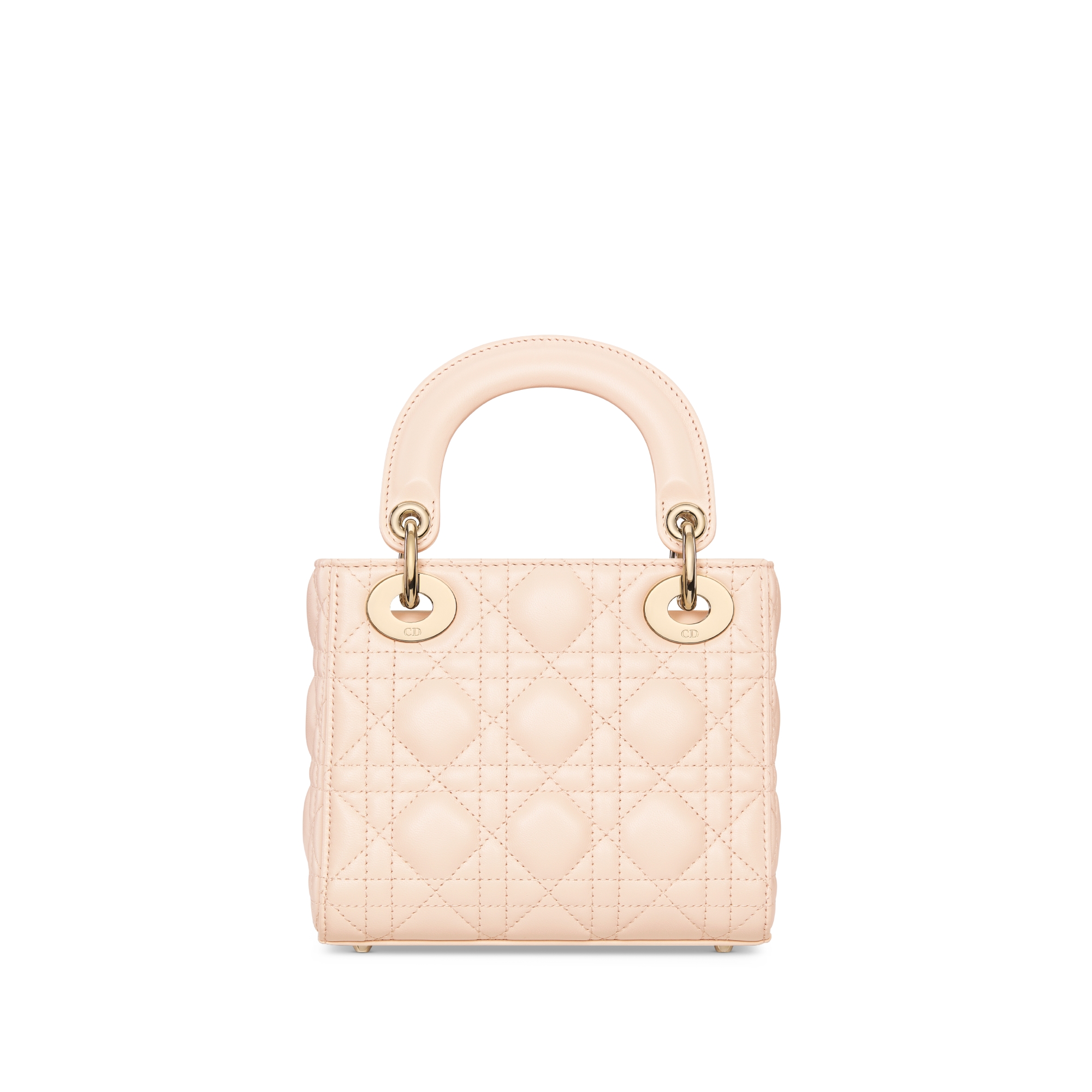 Mini Lady Dior Bag Sandstone Pink Cannage Lambskin E08