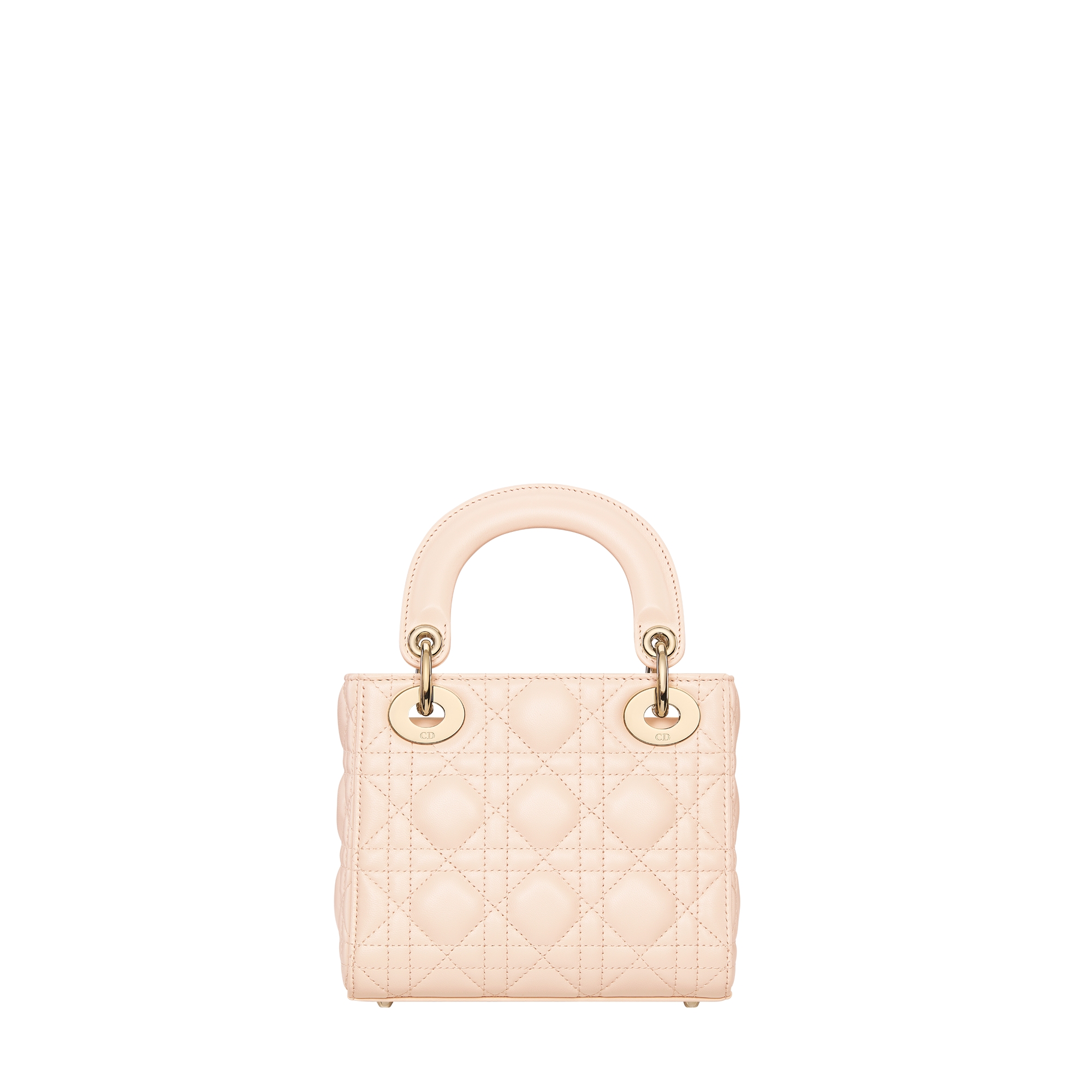 Mini Lady Dior Bag Sandstone Pink Cannage Lambskin E08