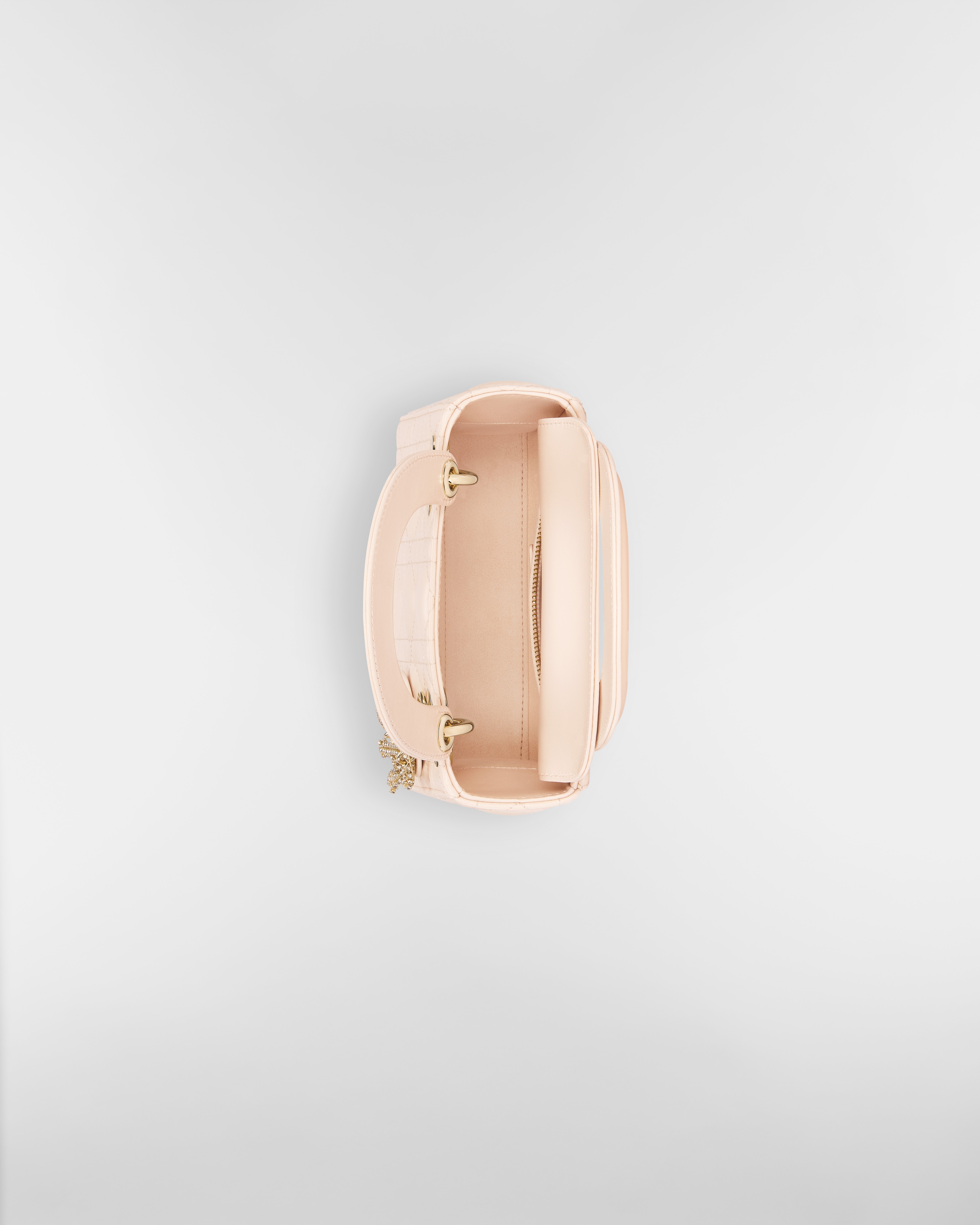 Sac Lady Dior Mini Cuir d'agneau Cannage grès rose E06