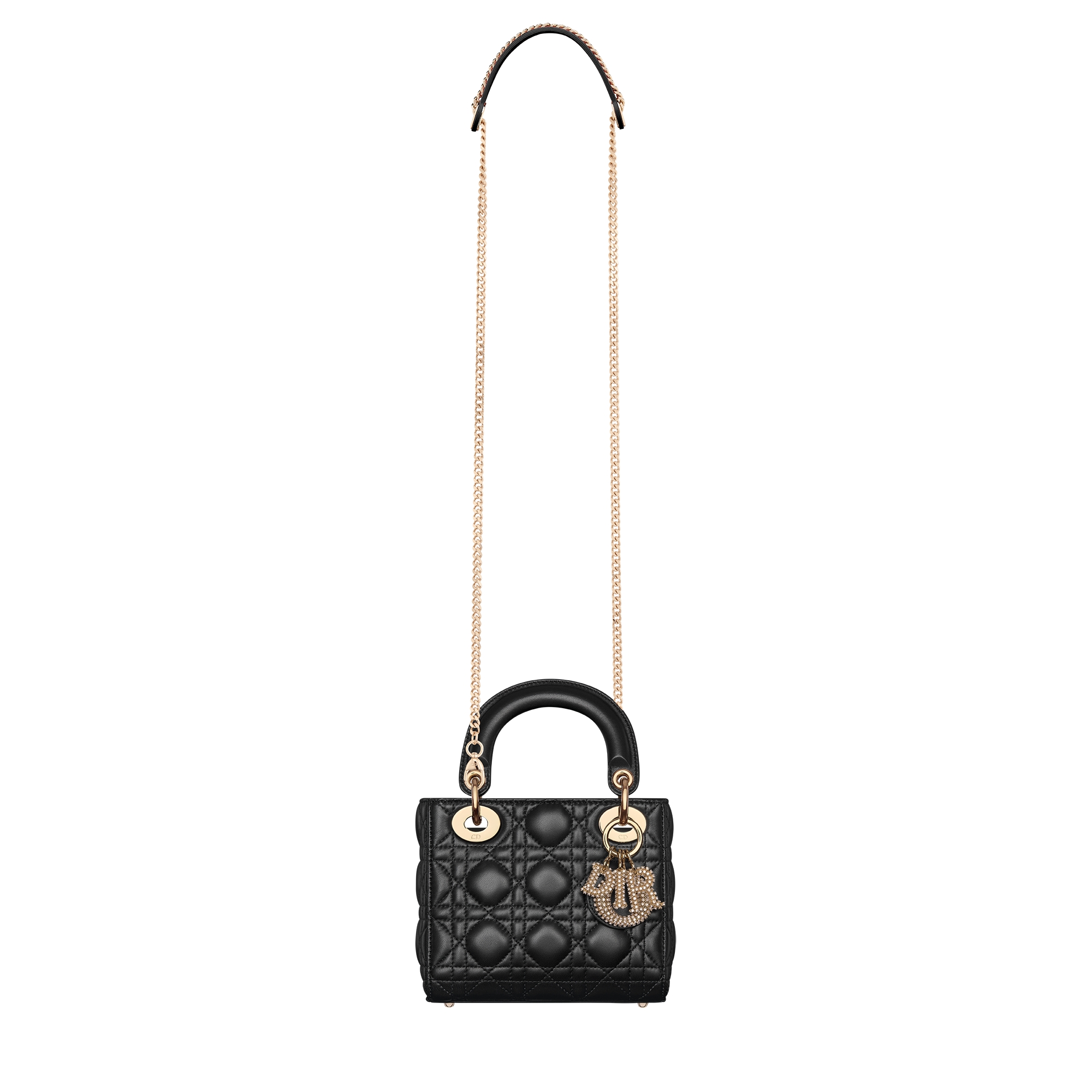 Mini Lady Dior Bag Black Cannage Lambskin E07