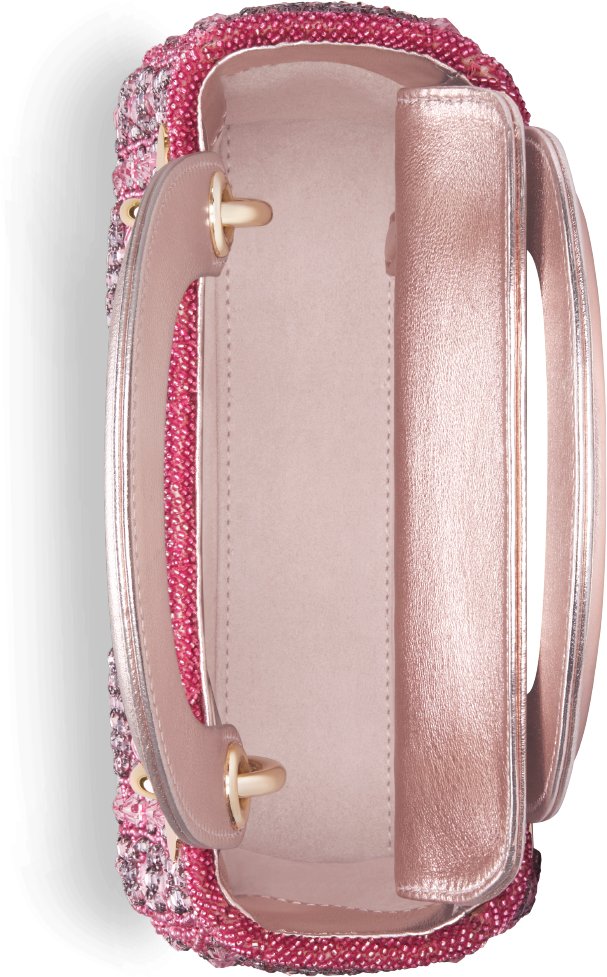 Mini Lady Dior Bag Top shot view