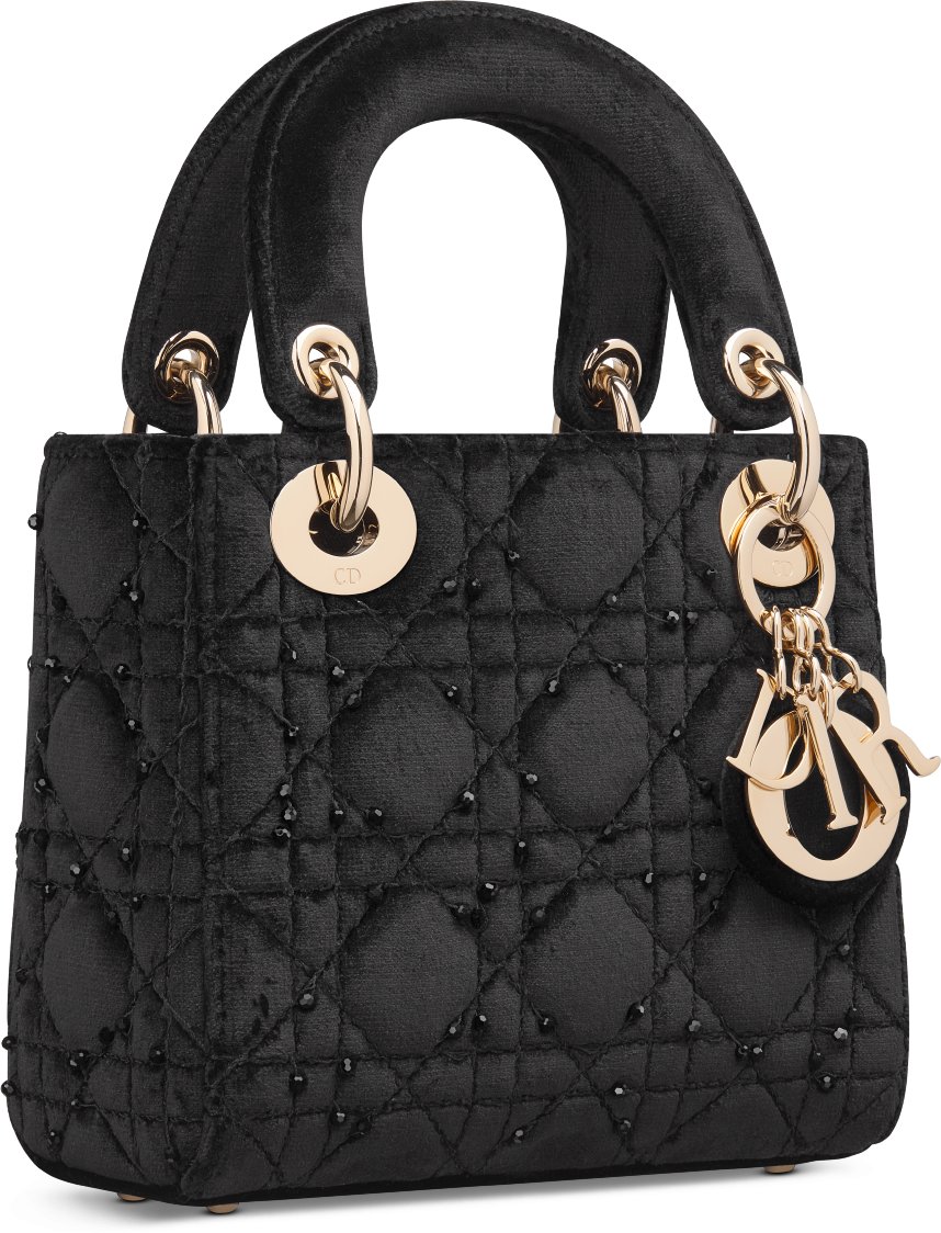 Bolsa Lady Dior míni aria_threeQuarterClosedView