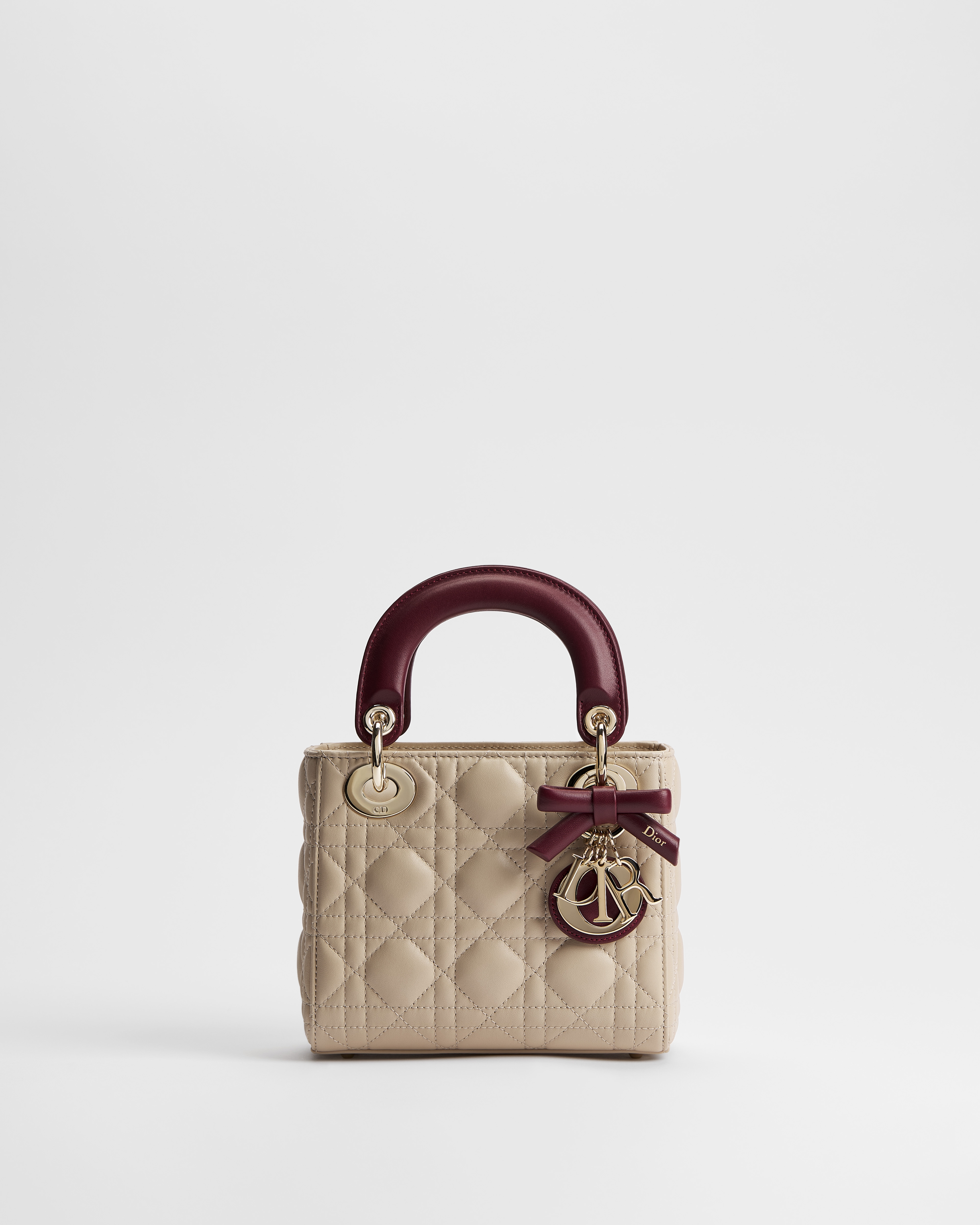 Dior Or Mini Lady Dior Tasche mit Kette