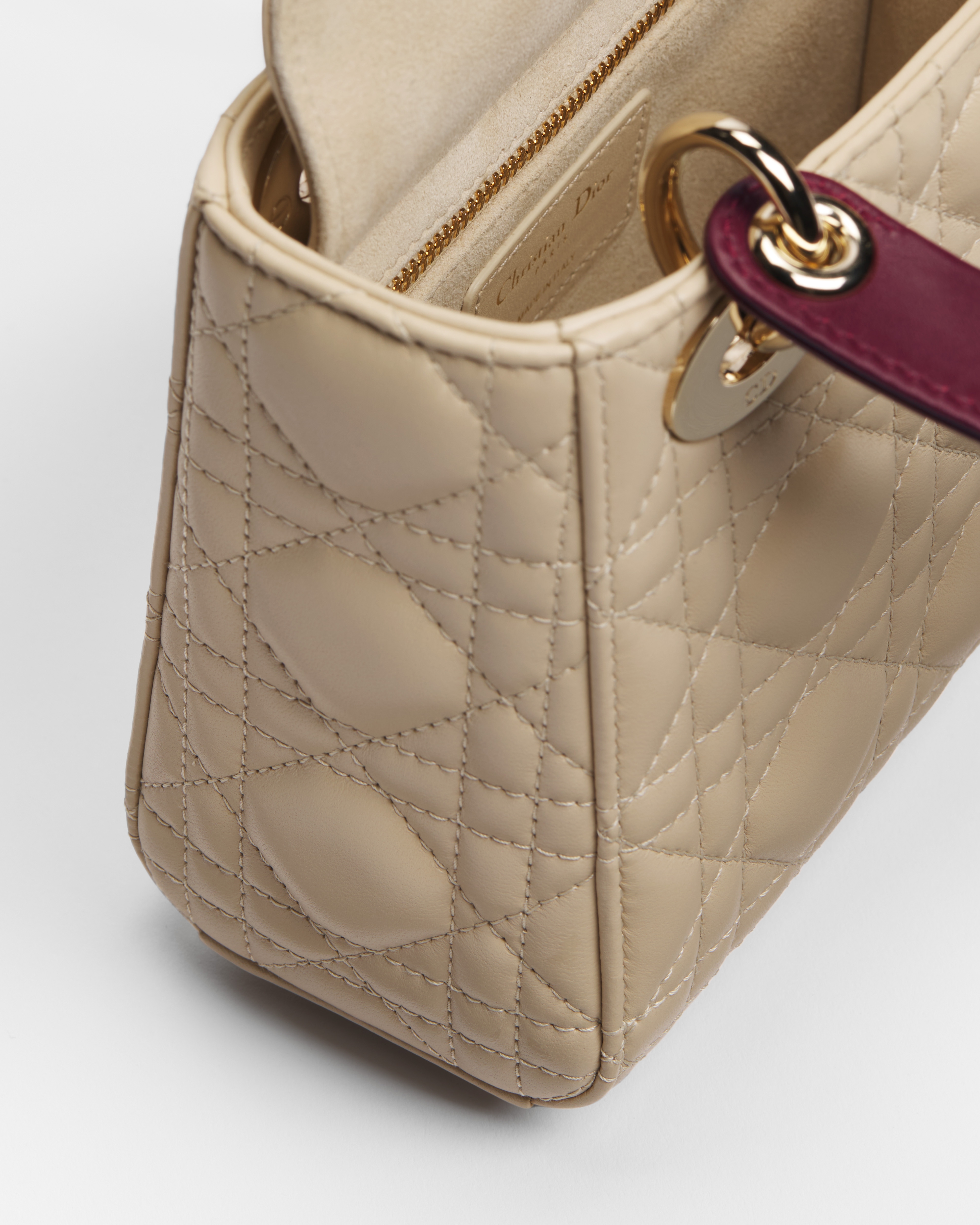 Dior Or Mini Lady Dior Tasche mit Kette