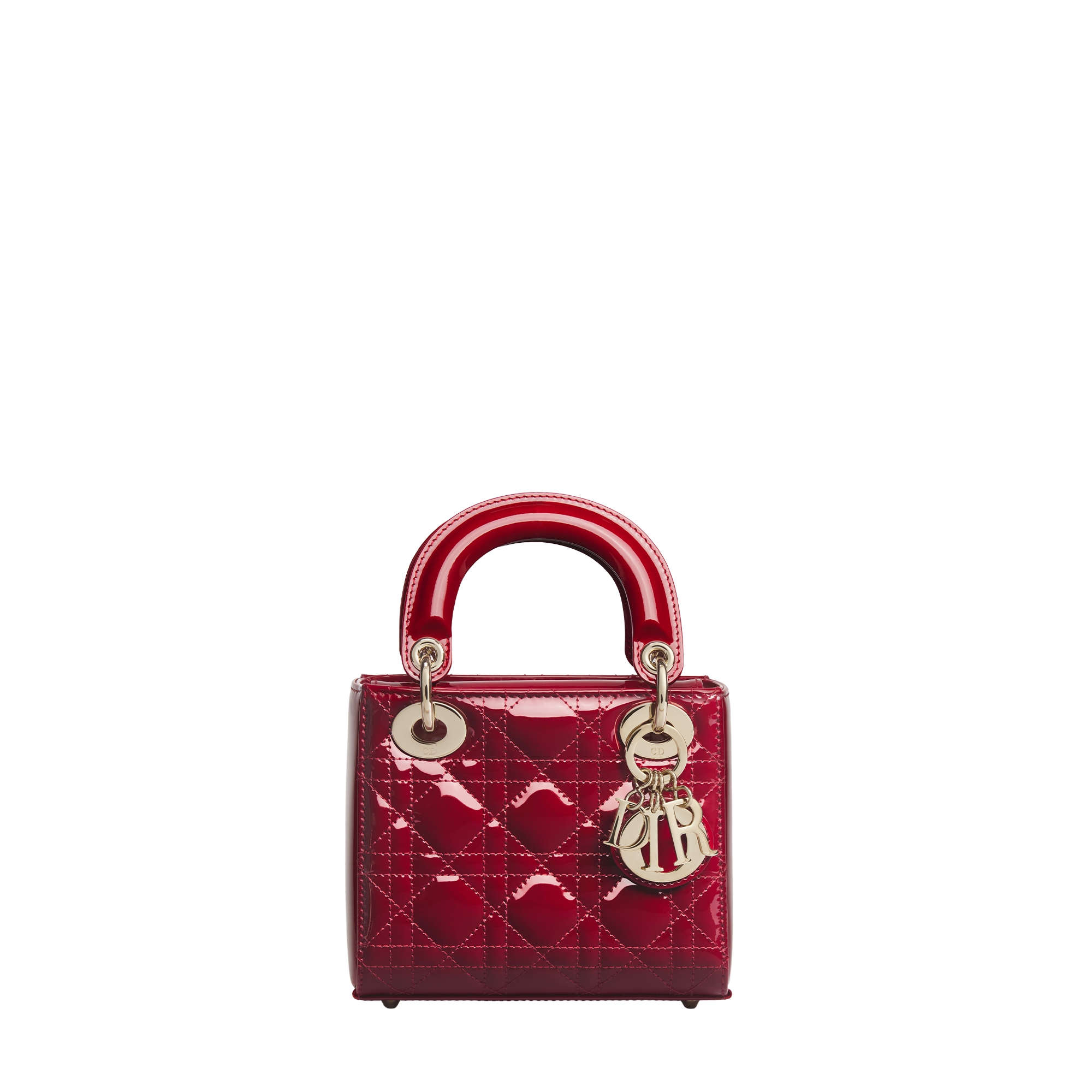  Cherry Red Patent Cannage Calfskin