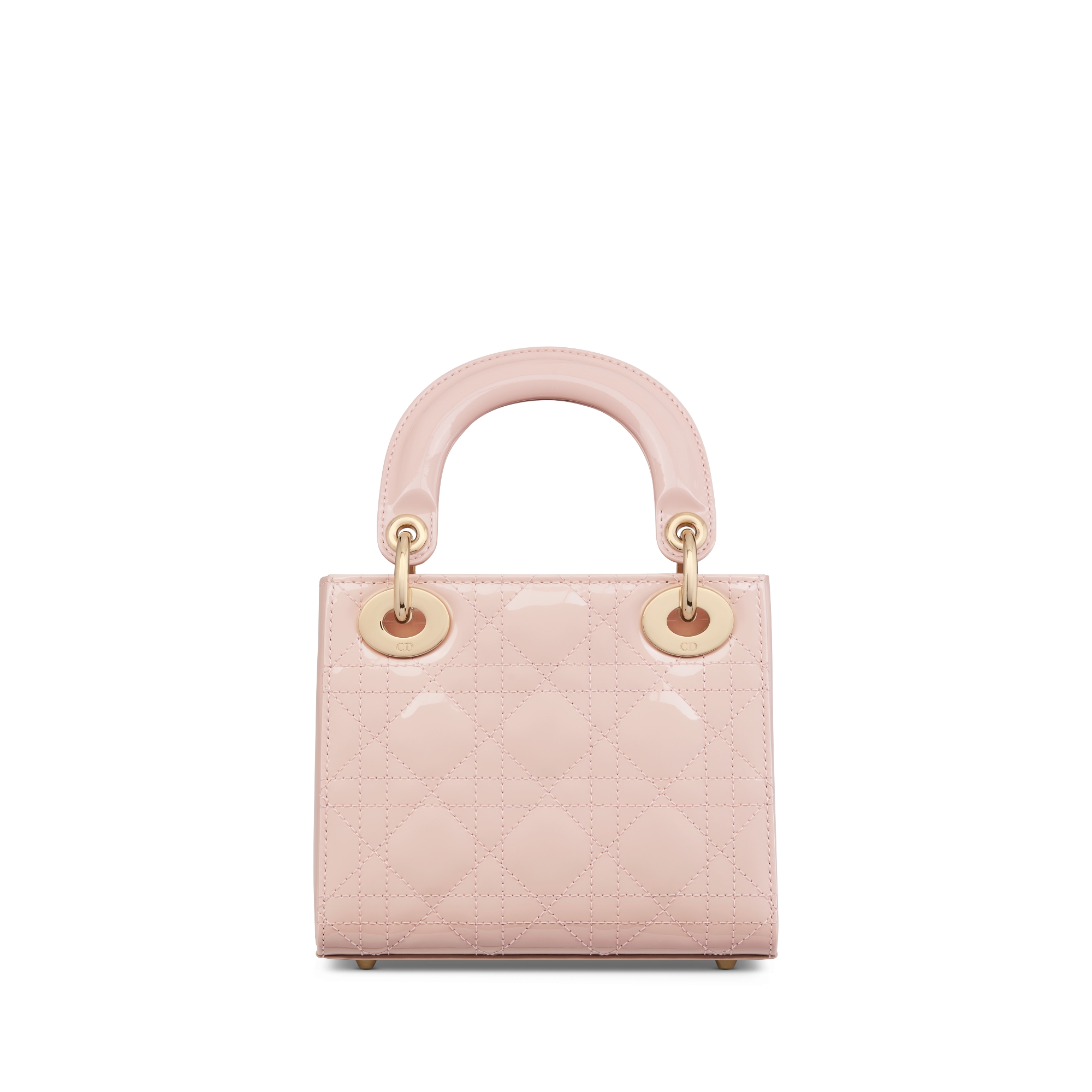 Mini Lady Dior Bag Powder Pink Patent Cannage Calfskin E08