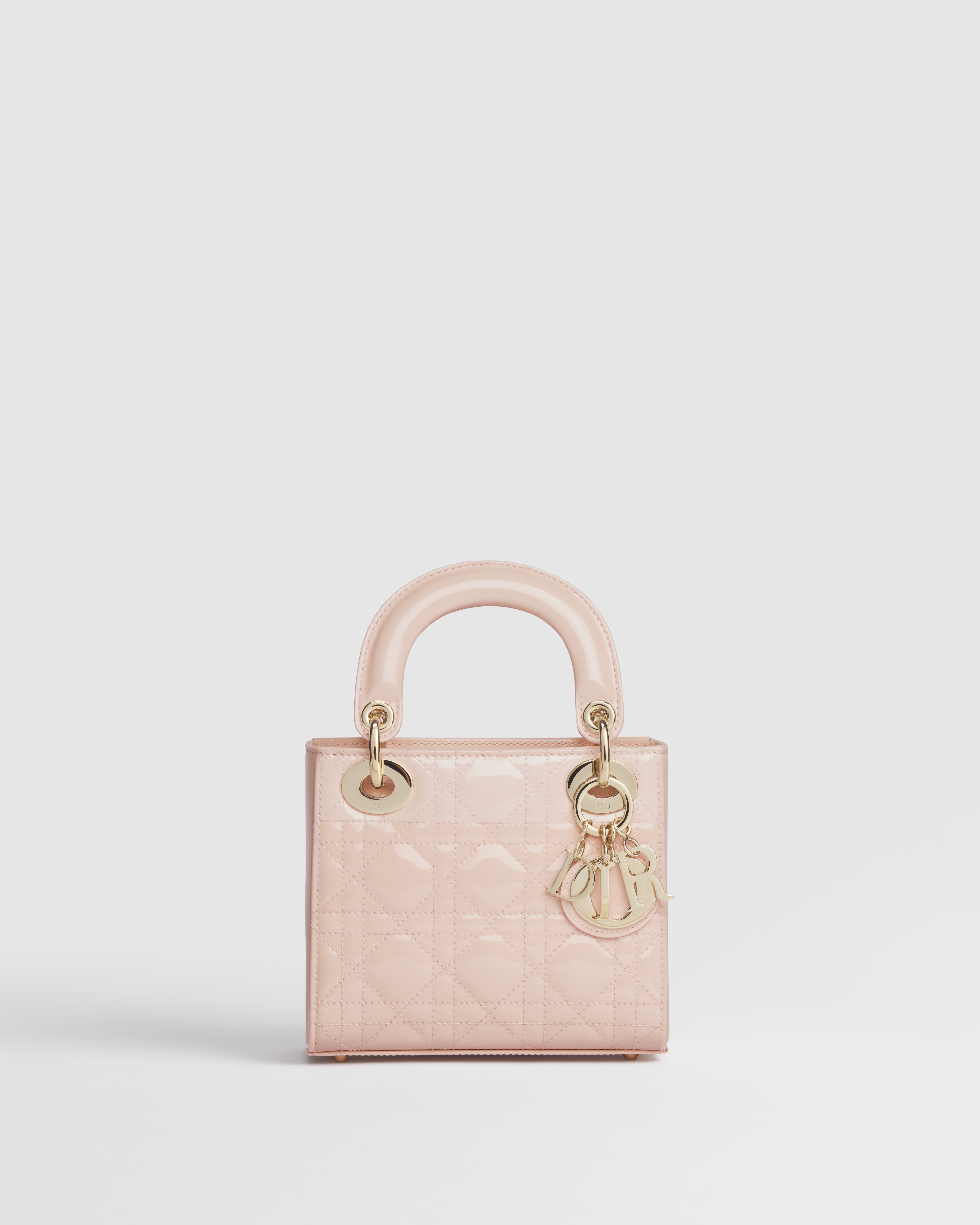 Lady Dior バッグ ミニ カナージュ パテントカーフスキン E01