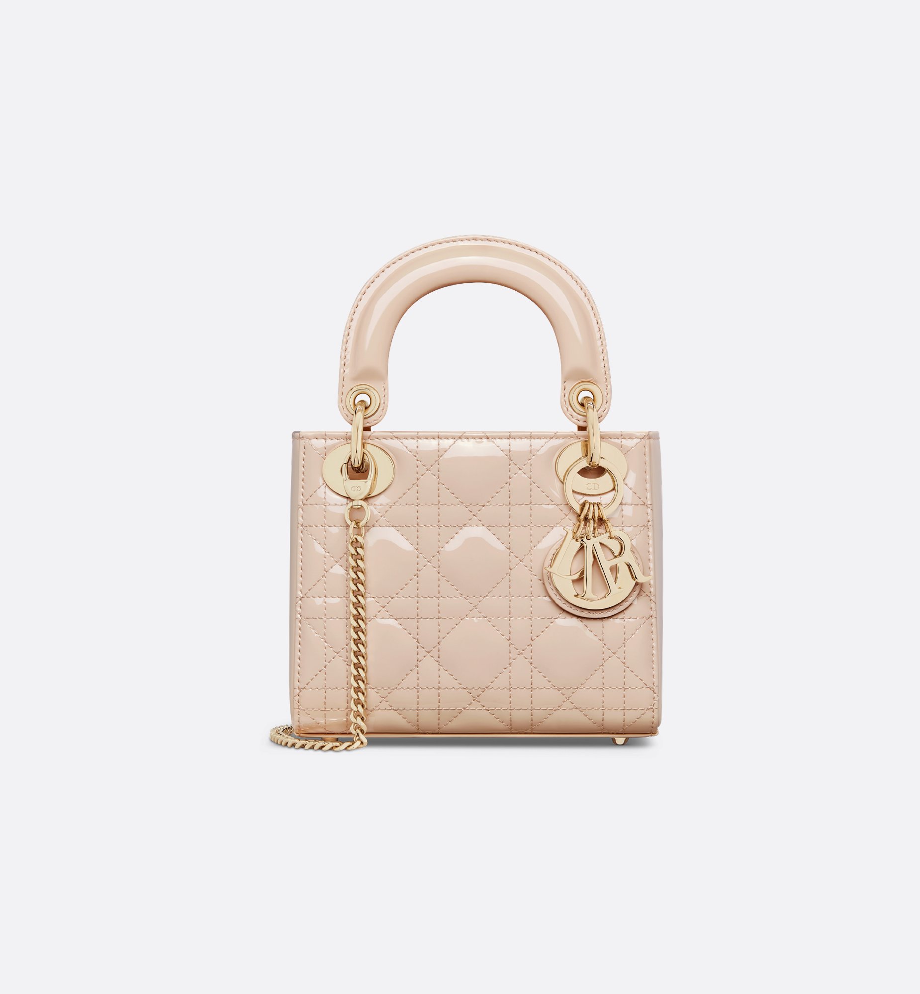 DIOR | Lady Dior バッグ ミニ カナージュ パテントカーフスキン DIOR | Lady Dior バッグ ミニ カナージュ パテントカーフスキン