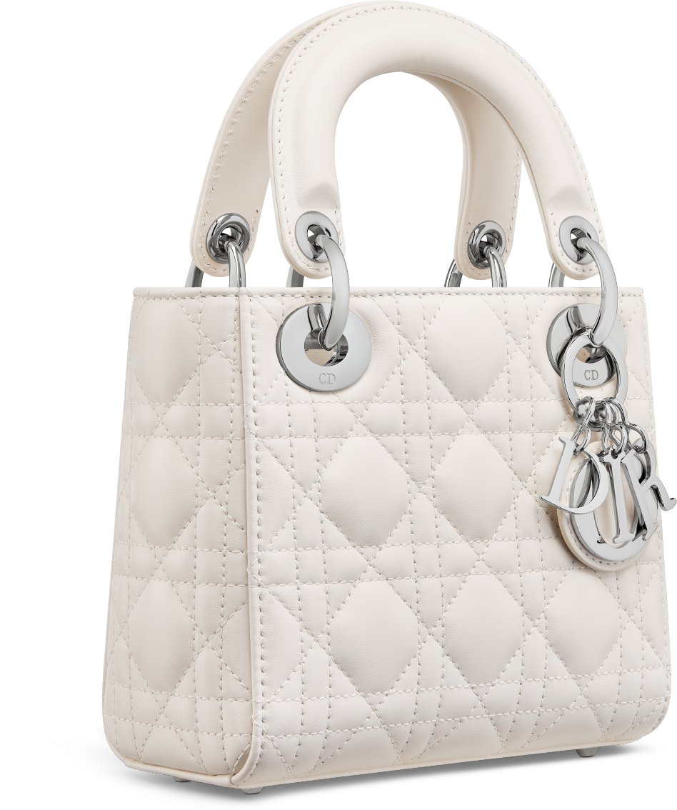Mini Lady Dior Bag Three quarter closed view
