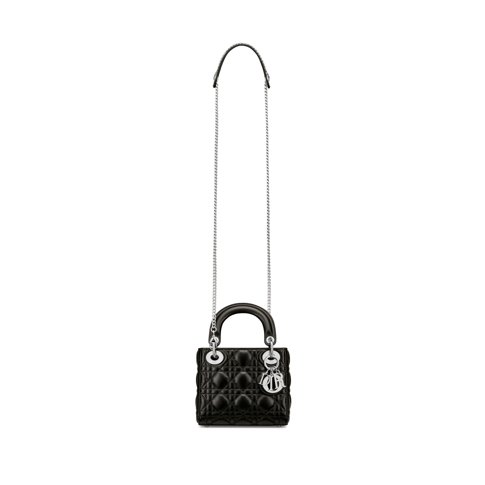 Mini Lady Dior Bag Black Cannage Lambskin E07