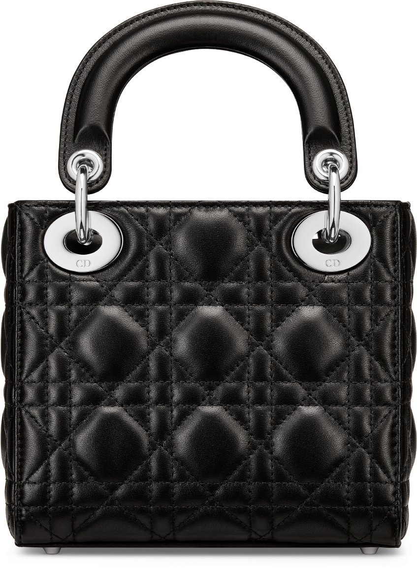 Mini Lady Dior Bag Black Cannage Lambskin DIOR