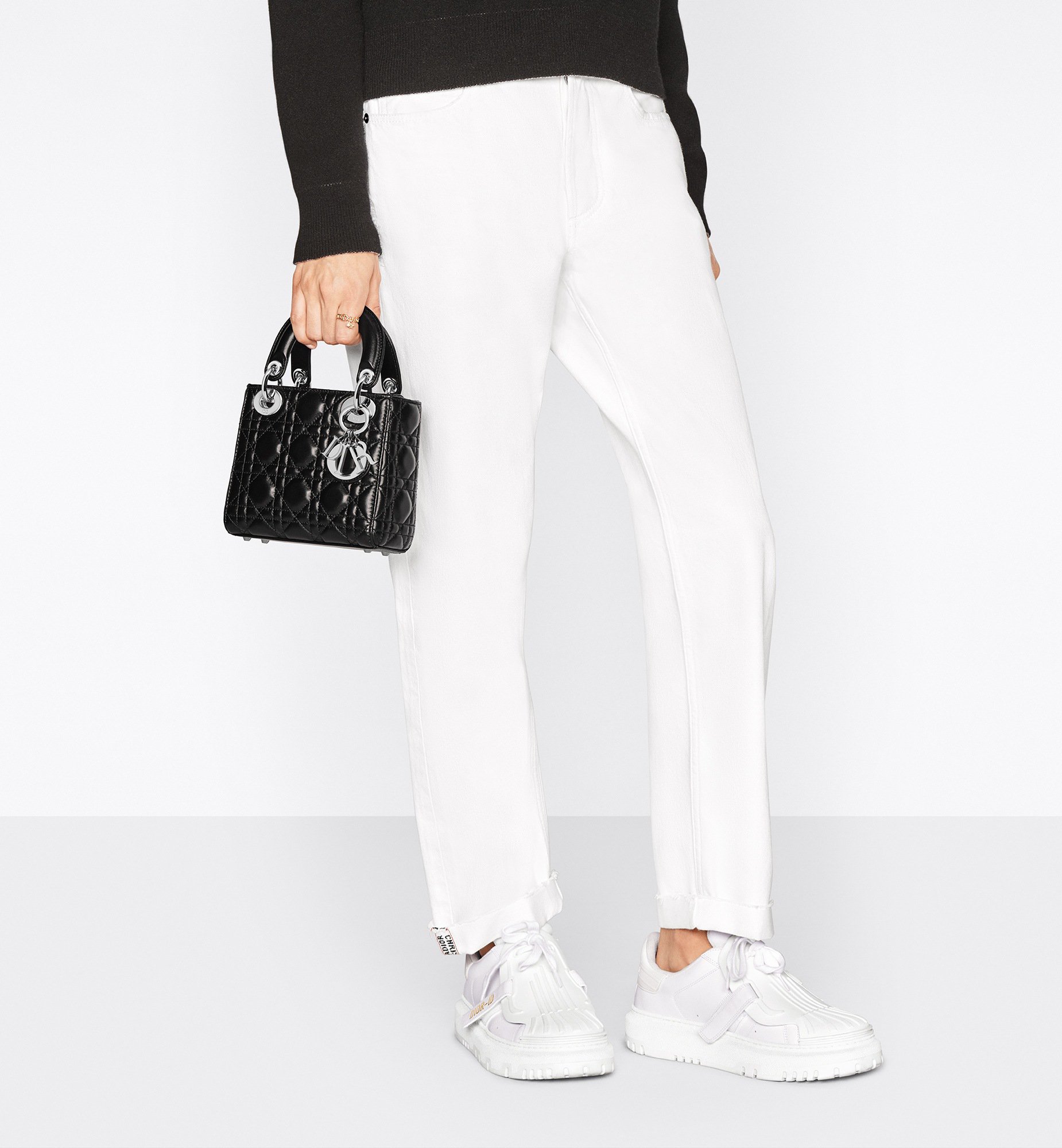 Mini Lady Dior Bag Black Cannage Lambskin DIOR