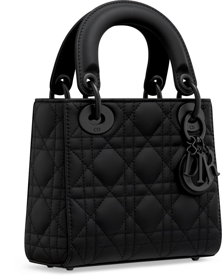 Mini Lady Dior Bag Three quarter closed view