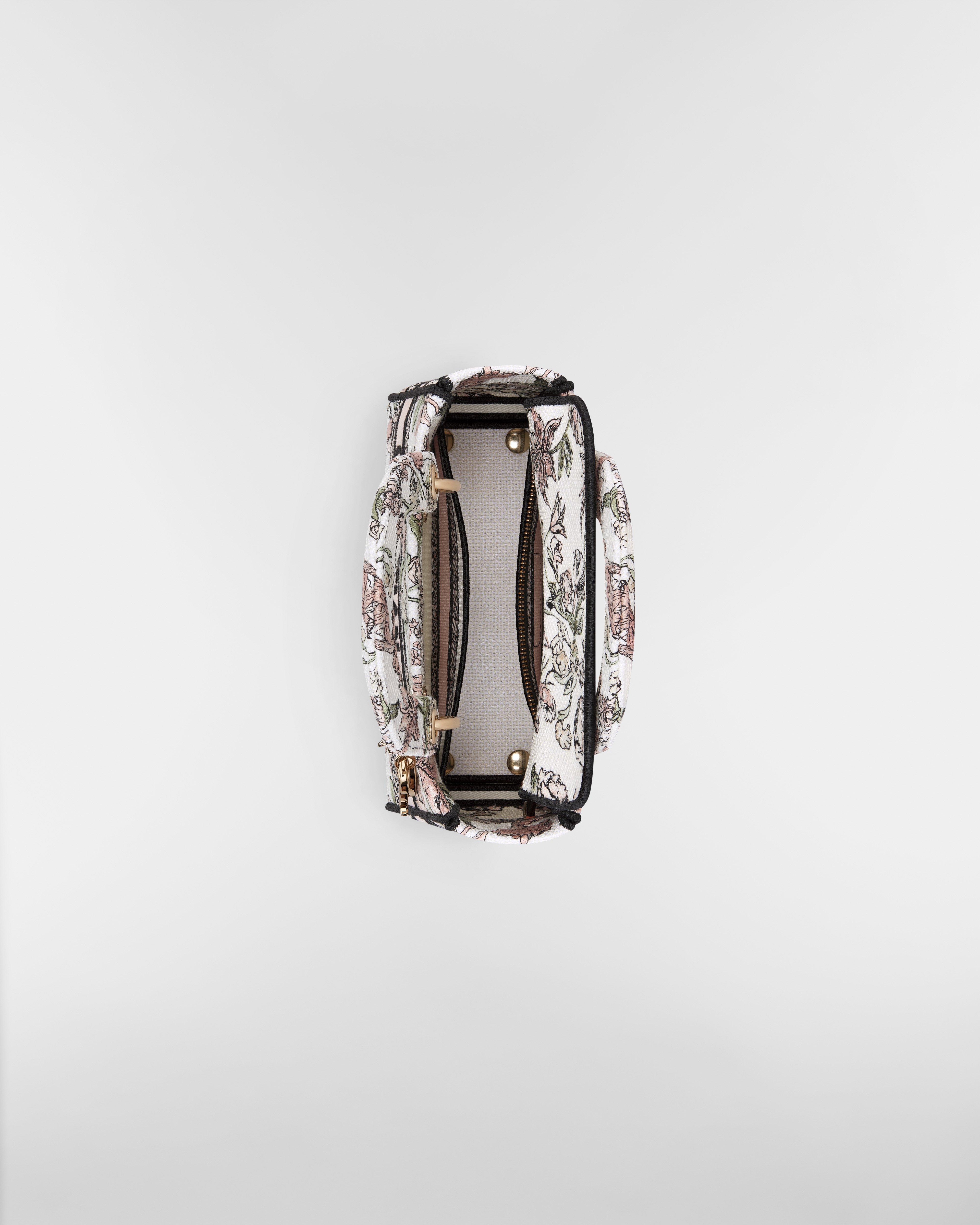 Kleine Lady D-Lite Tasche Millefiori Stickerei in Rosa/mehreren Farben E06