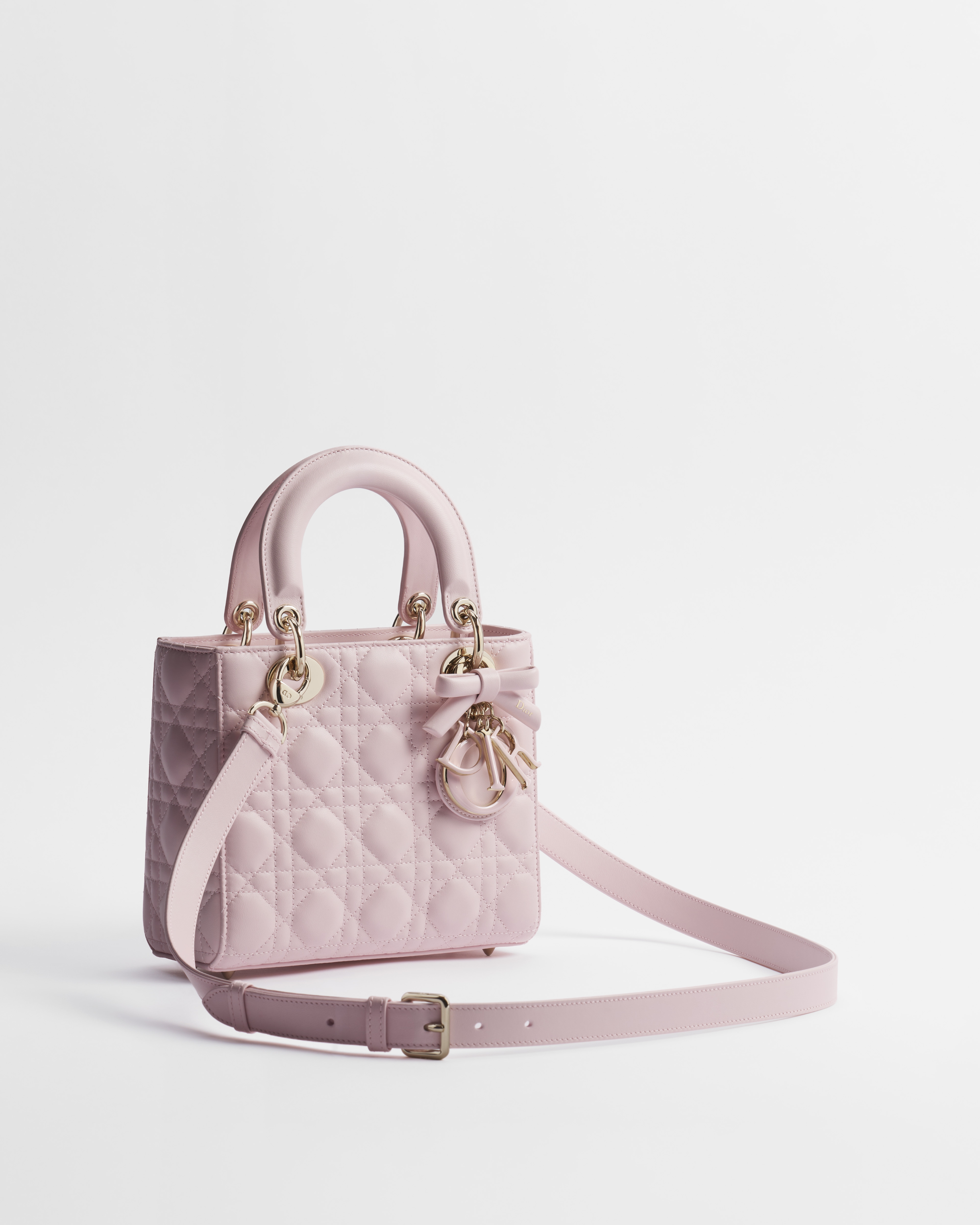 Kleine Lady Dior Tasche mit Trageriemen