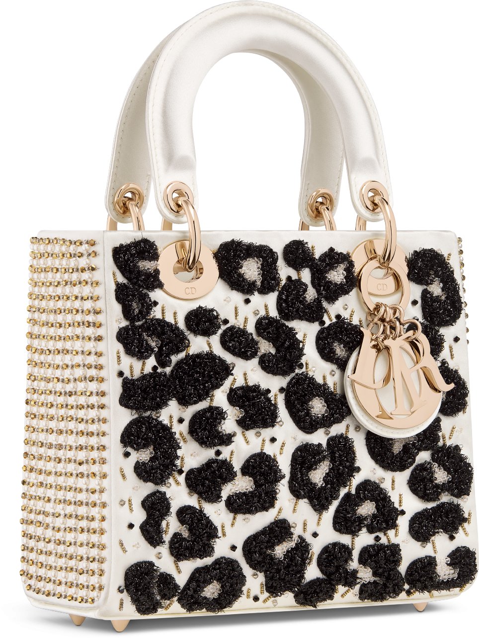 Small Lady Dior Bag Latte Satin DIOR