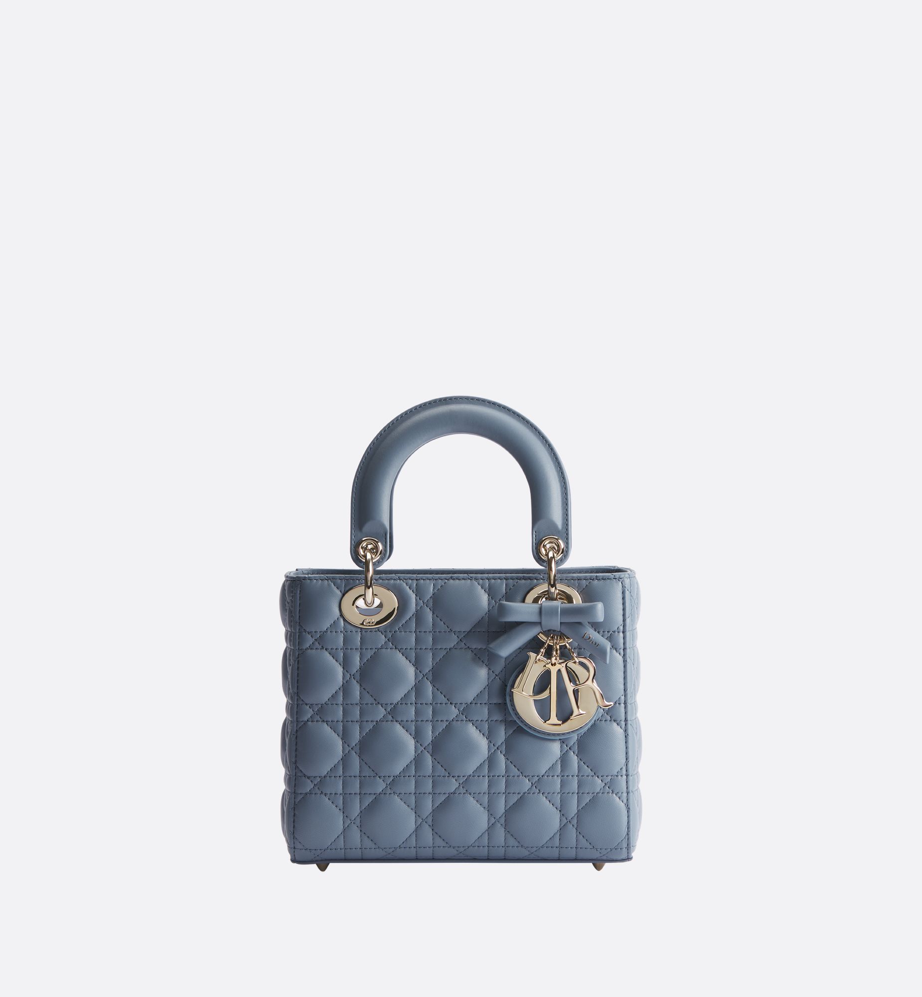Blue-Gray Cannage Lambskin