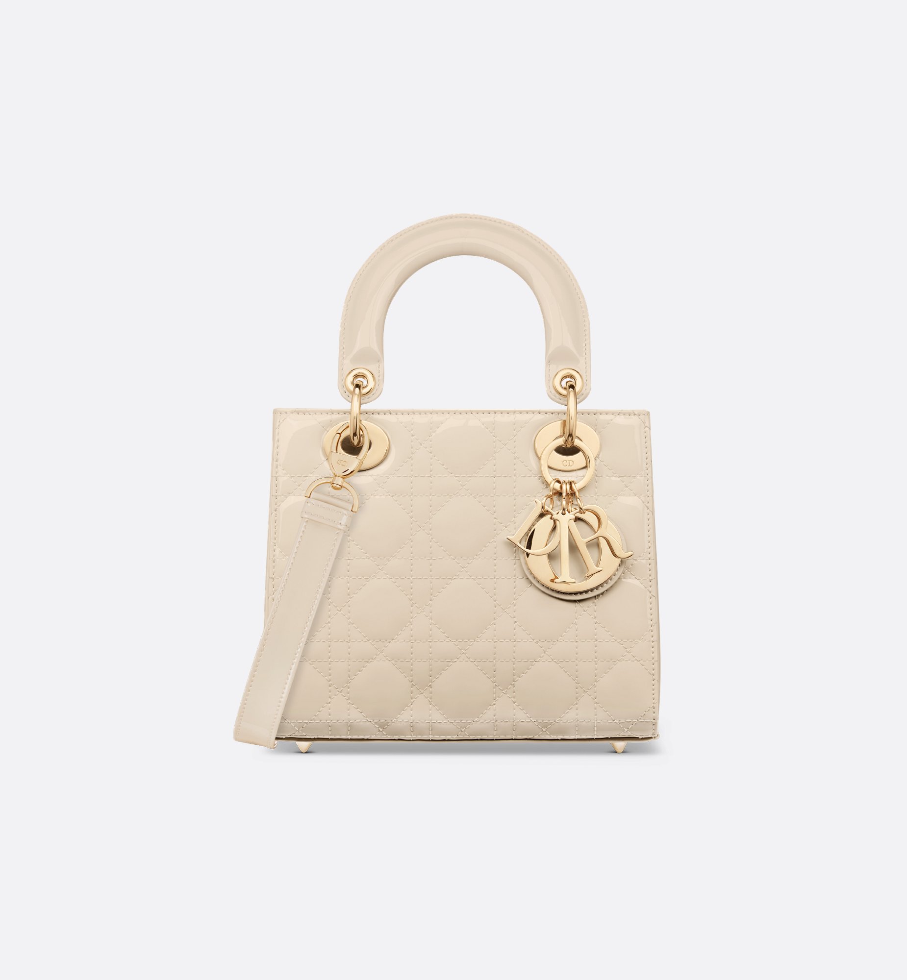 Small Lady Dior Bag Cherry Red Patent Cannage Calfskin | DIOR Small Lady Dior Bag Cherry Red Patent Cannage Calfskin | DIOR