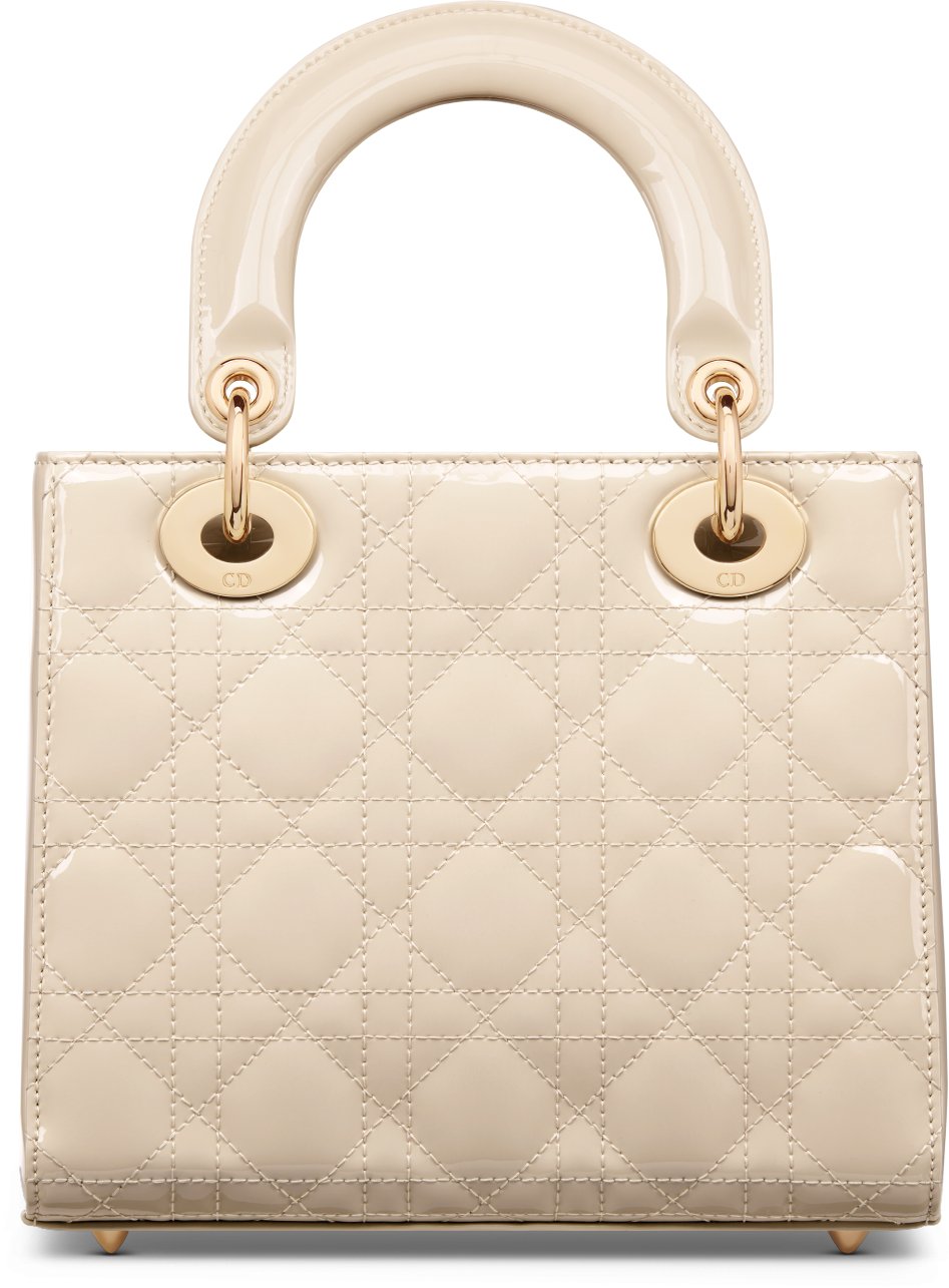 Mini lady dior bag white store