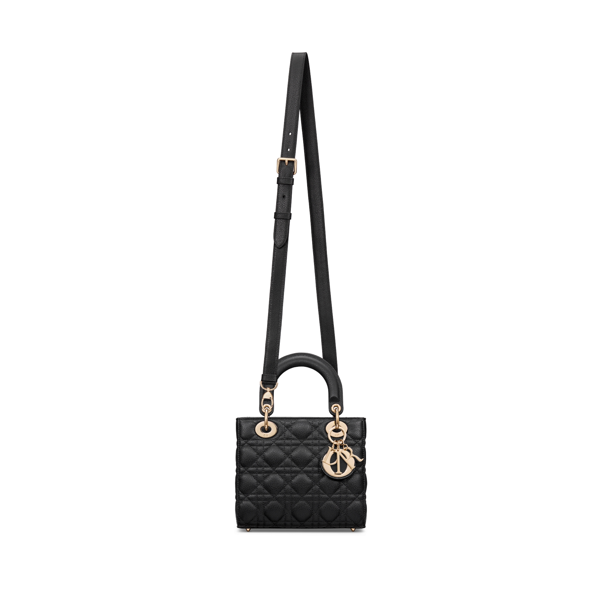 Small Lady Dior Bag Black Cannage Grained Calfskin | DIOR