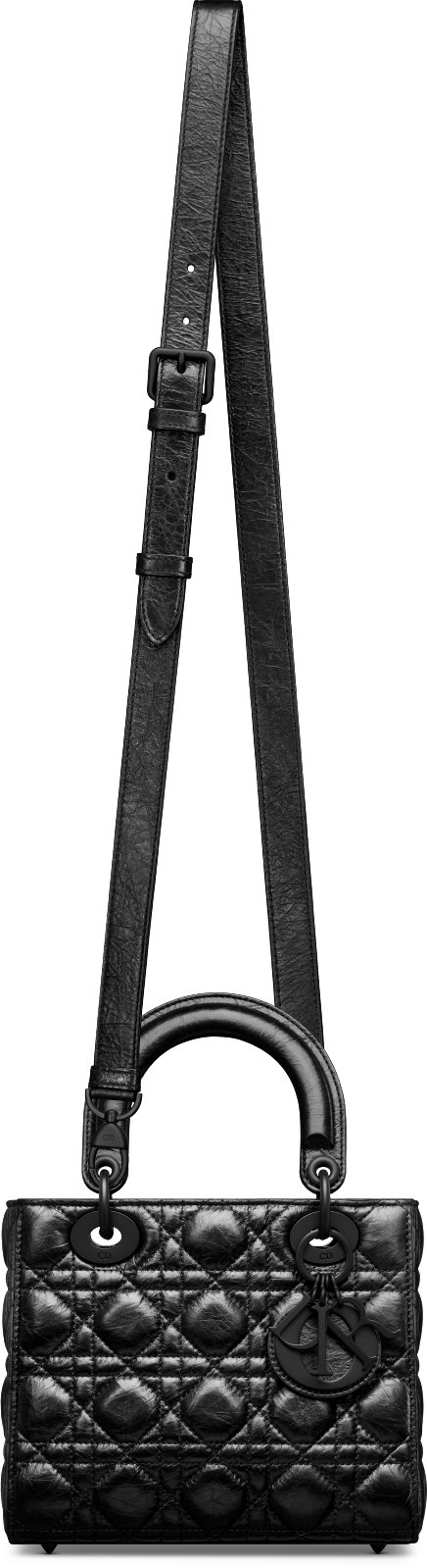 Lady dior mini matte black hotsell