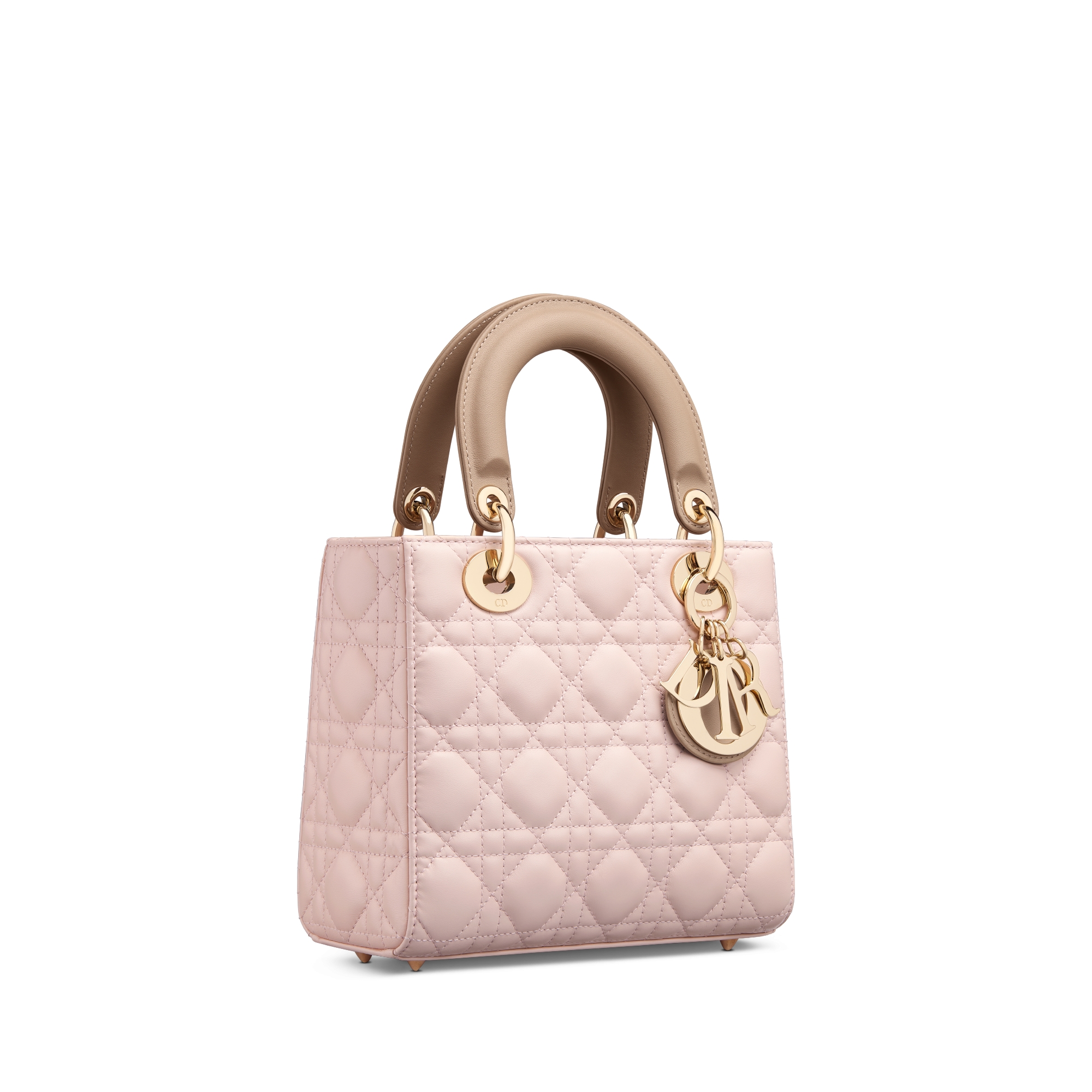 m*a様 正規品　Dior レディディオール　カナージュ　ラムスキン　三つ折り DIOR レディディオール カナージュ MYABCDIORバック グレー