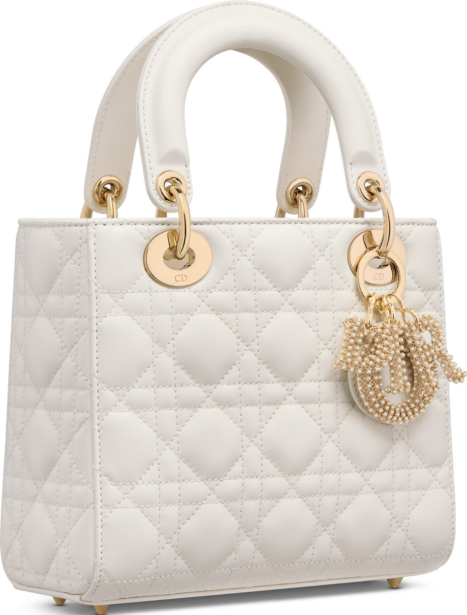 Small Lady Dior My ABCDior Bag Three quarter closed view