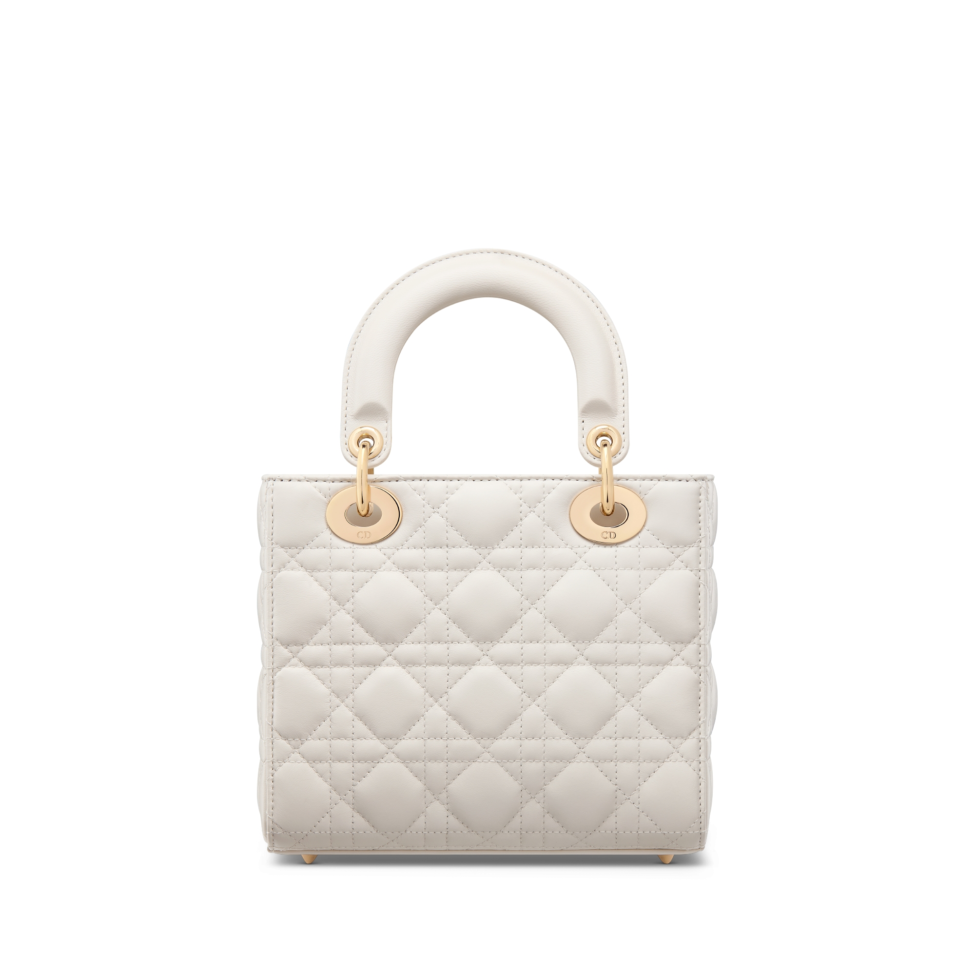 Small Lady Dior My ABCDior Bag Latte Cannage Lambskin | DIOR