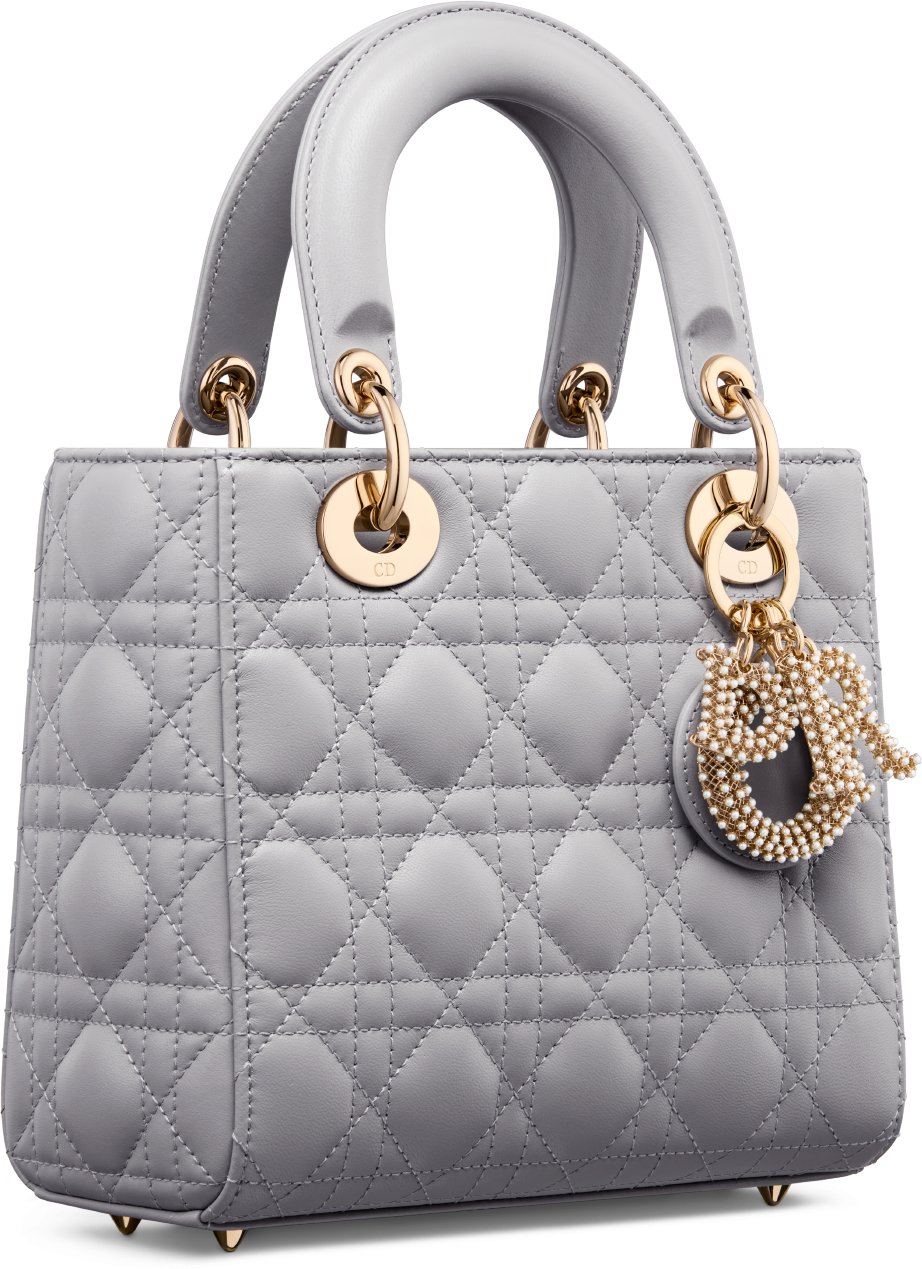 Small Lady Dior My ABCDior Bag Three quarter closed view